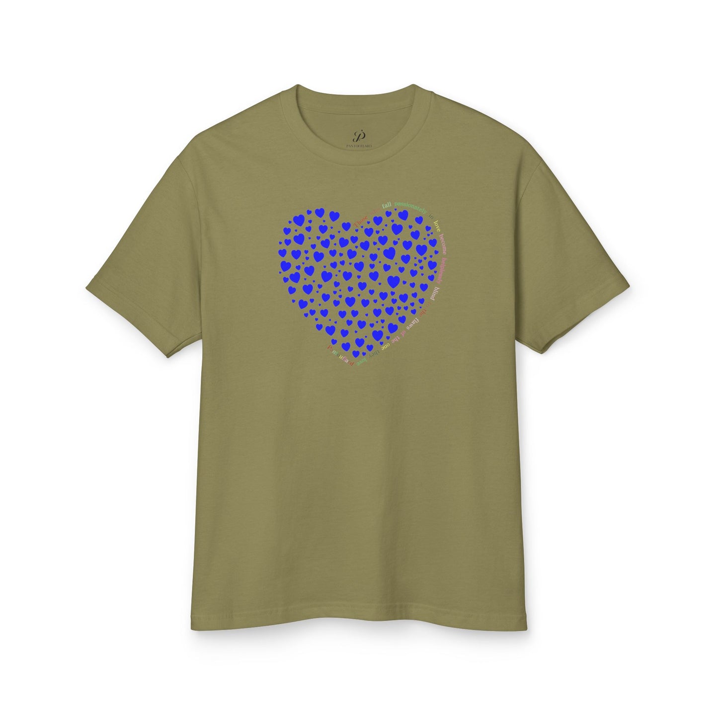 Blue Heart Unisex Heavyweight Cotton Shirt