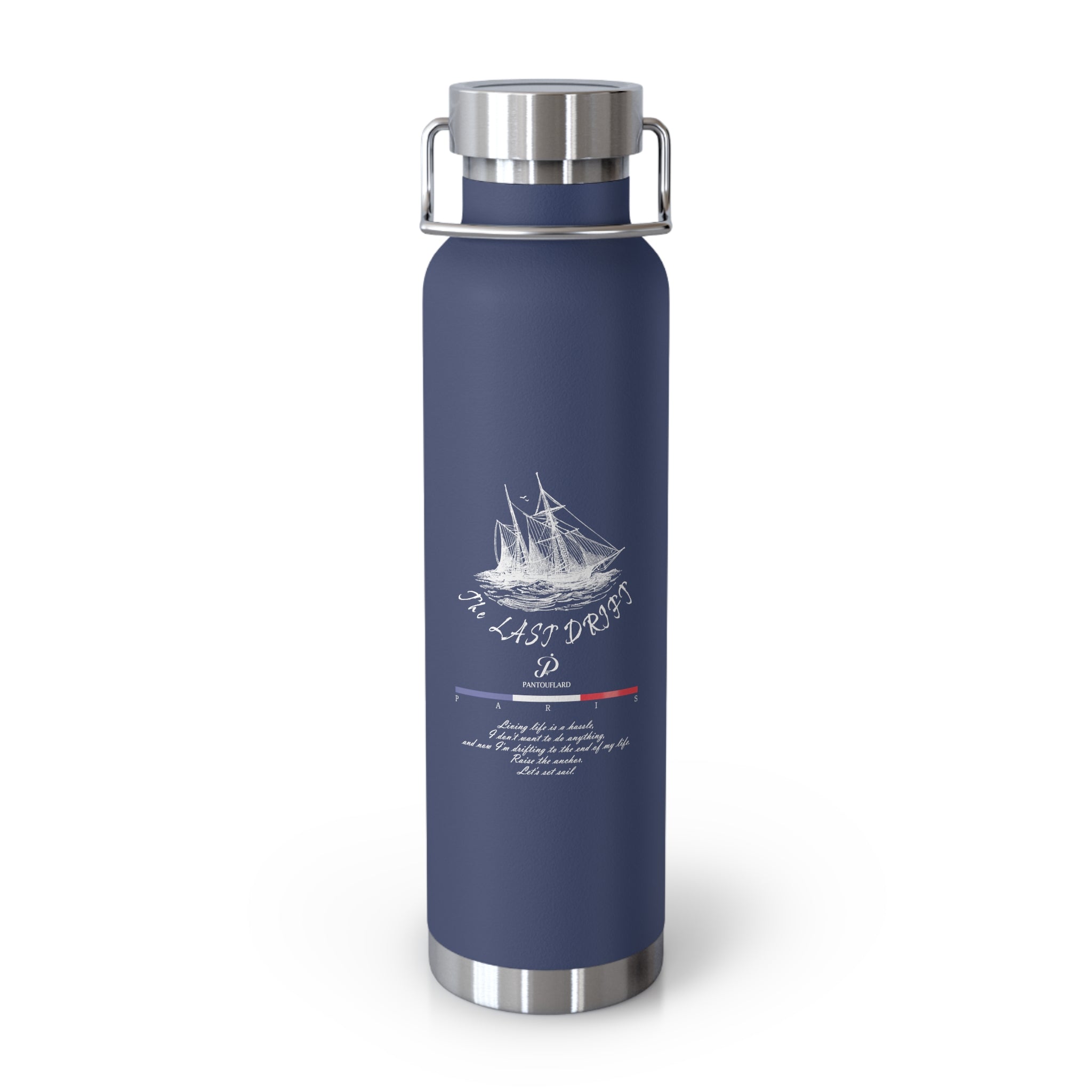 Black The Last Drift Ship 22oz Copper Vacuum Insulated Bottle