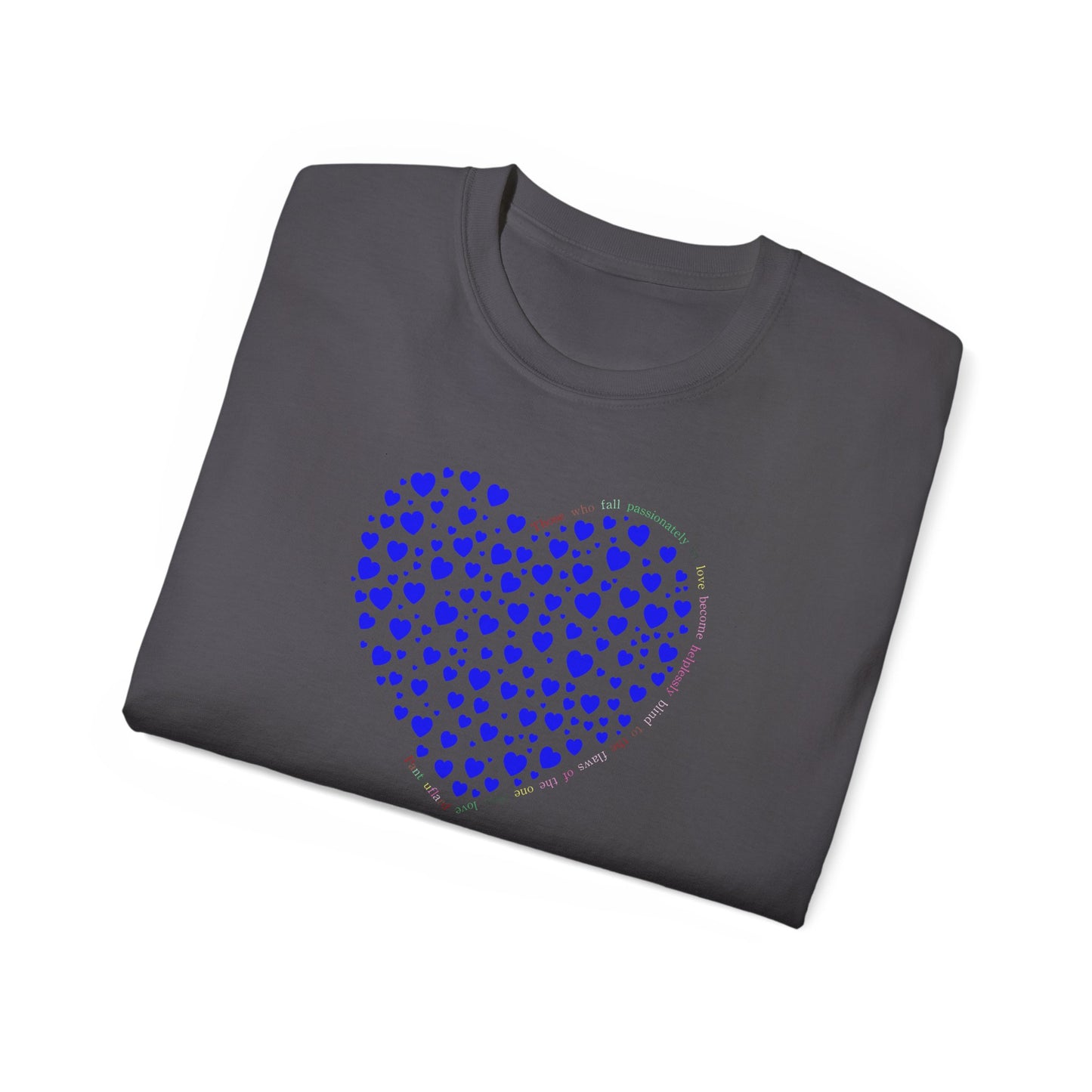 Blue Heart Unisex short sleeved T-shirt