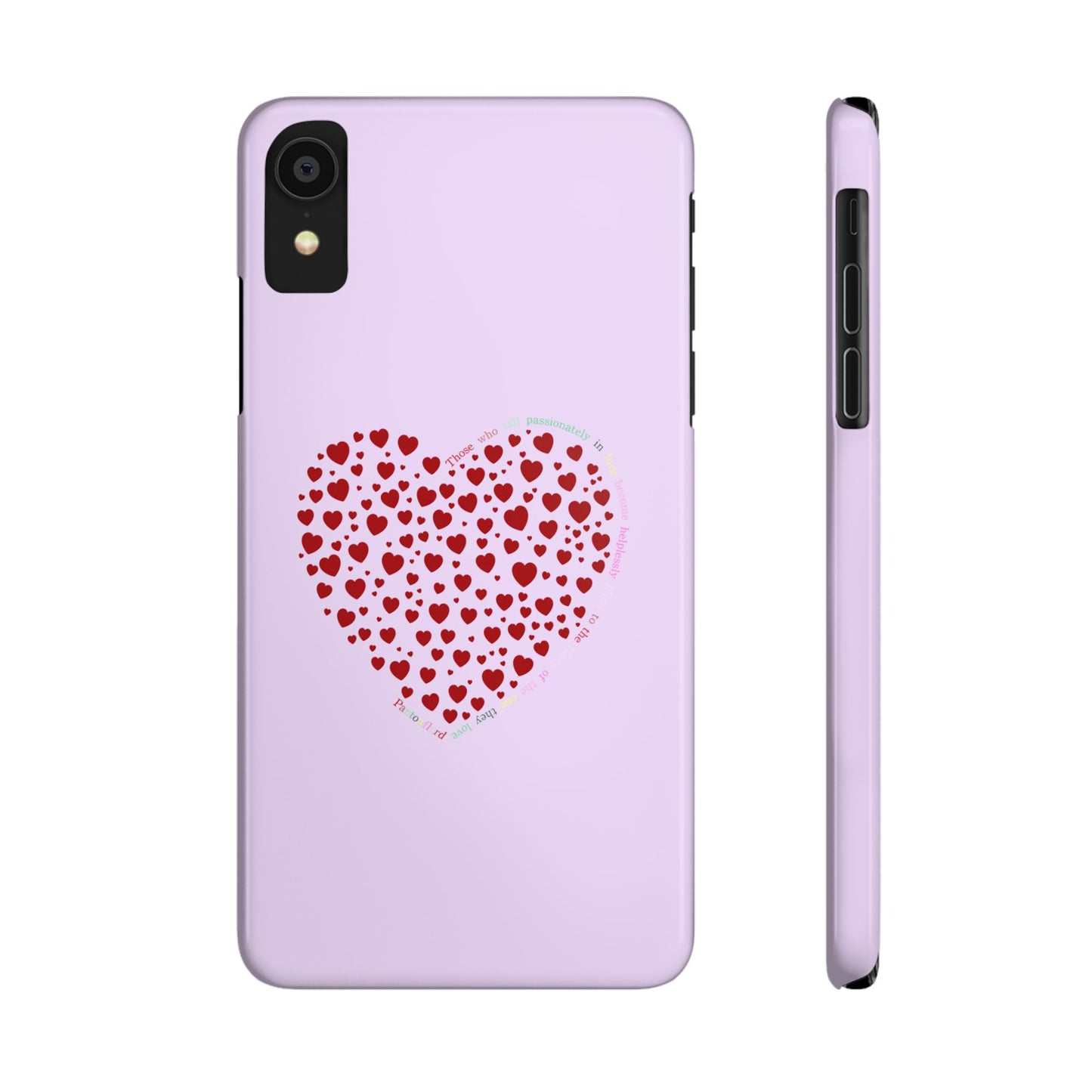 Funda delgada Red Heart para iPhone