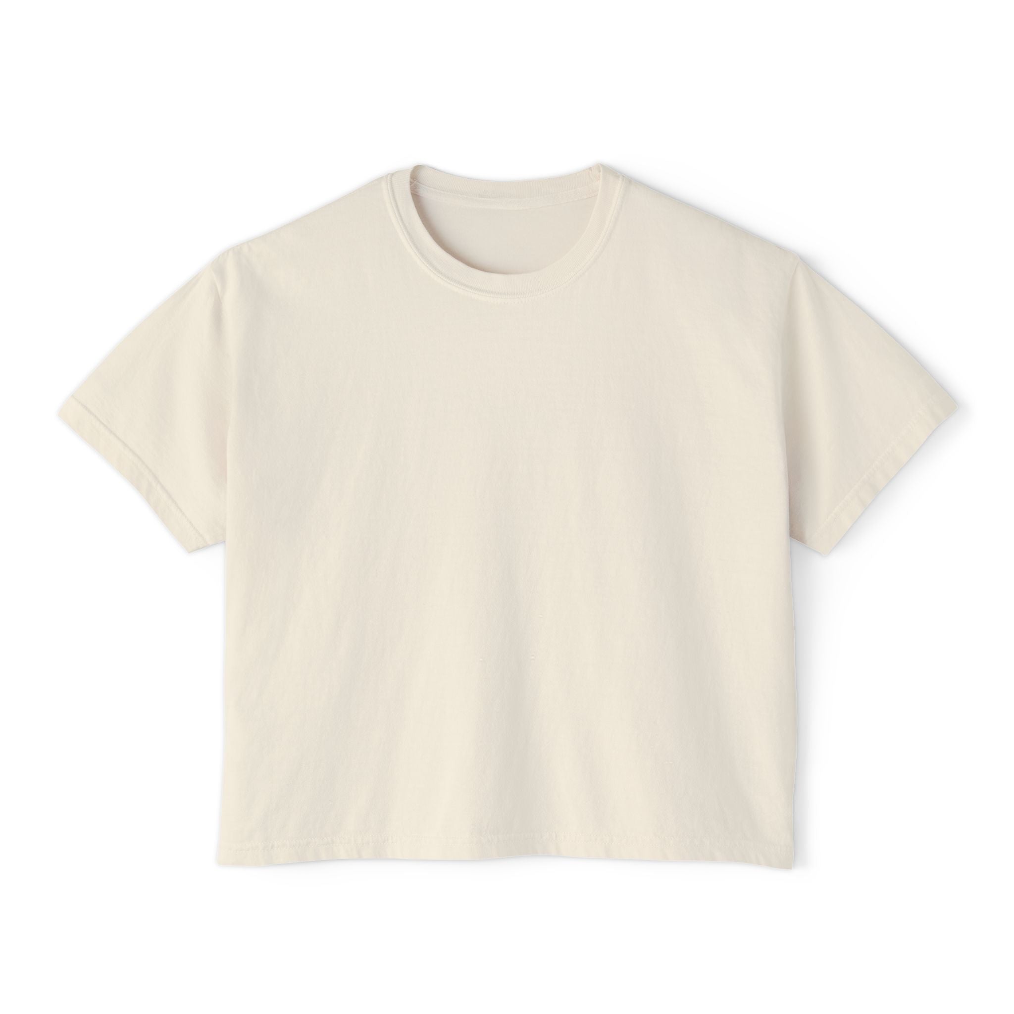 Women's White Pantouflard Carriage Cotton Boxy Tee