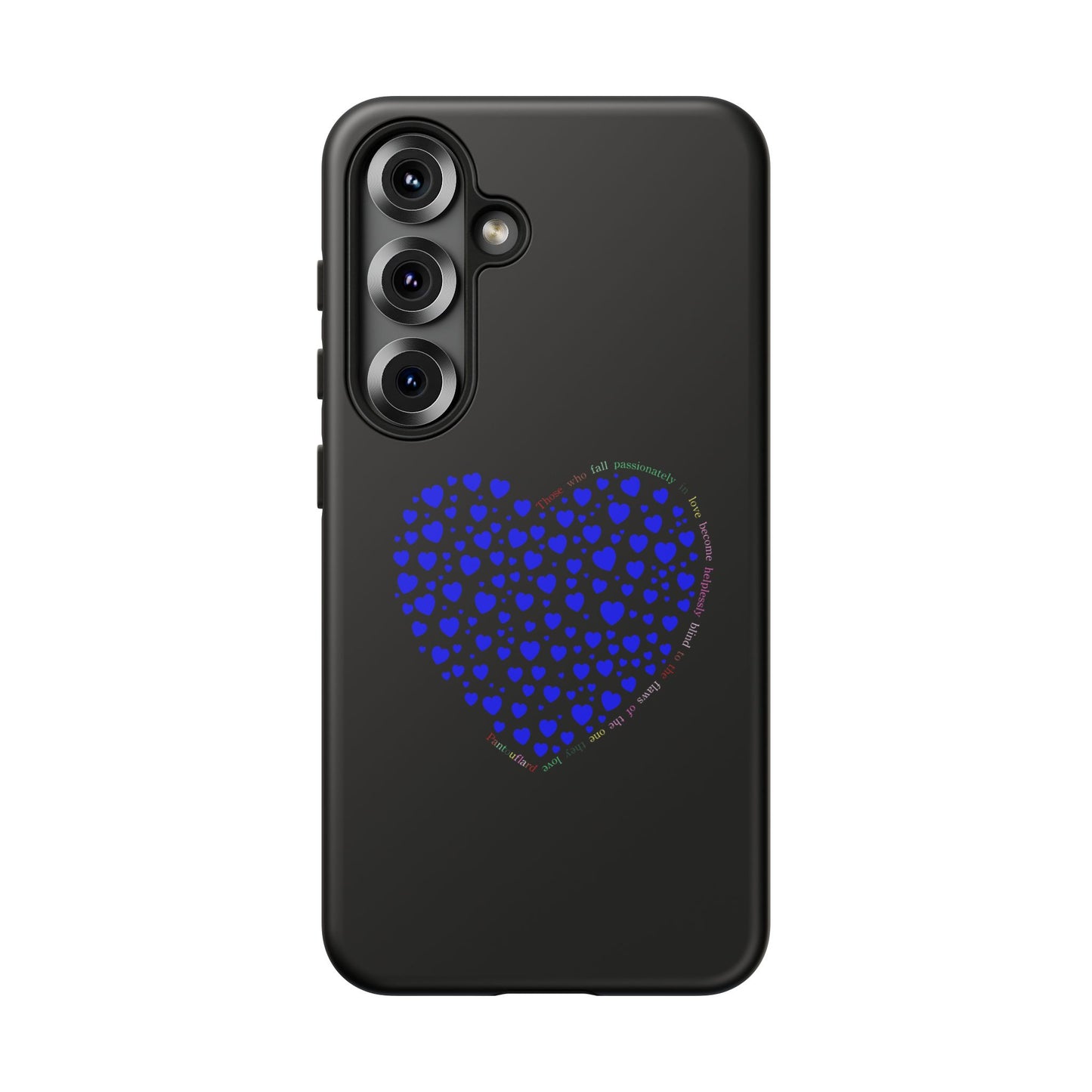 Fundas de corazón azul para teléfonos iPhone, Galaxy, Google Pixel (54 tipos)