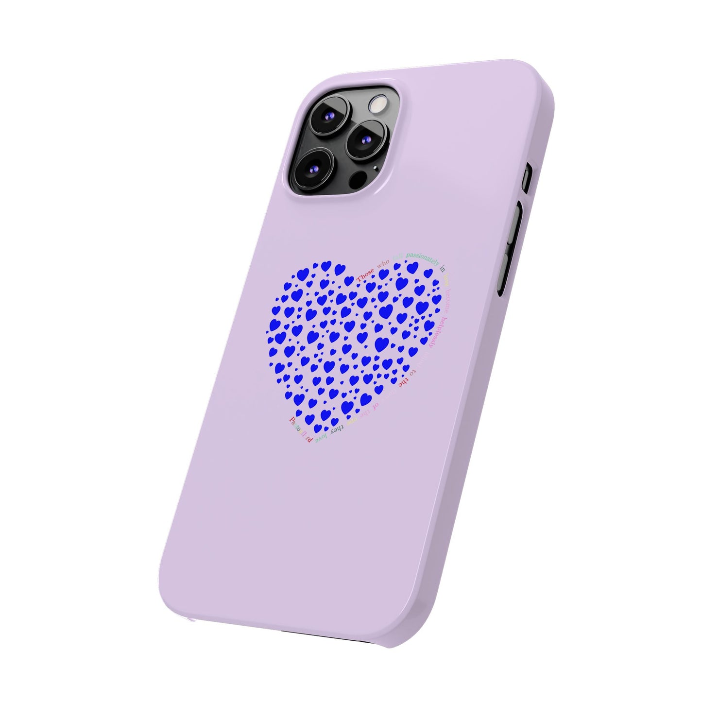 Funda delgada para iPhone Blue Heart