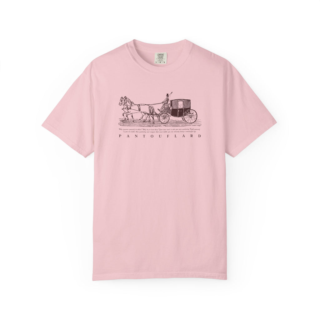 Unisex Burnt Orange Vintage Horse Carriage 100% Cotton T-shirt