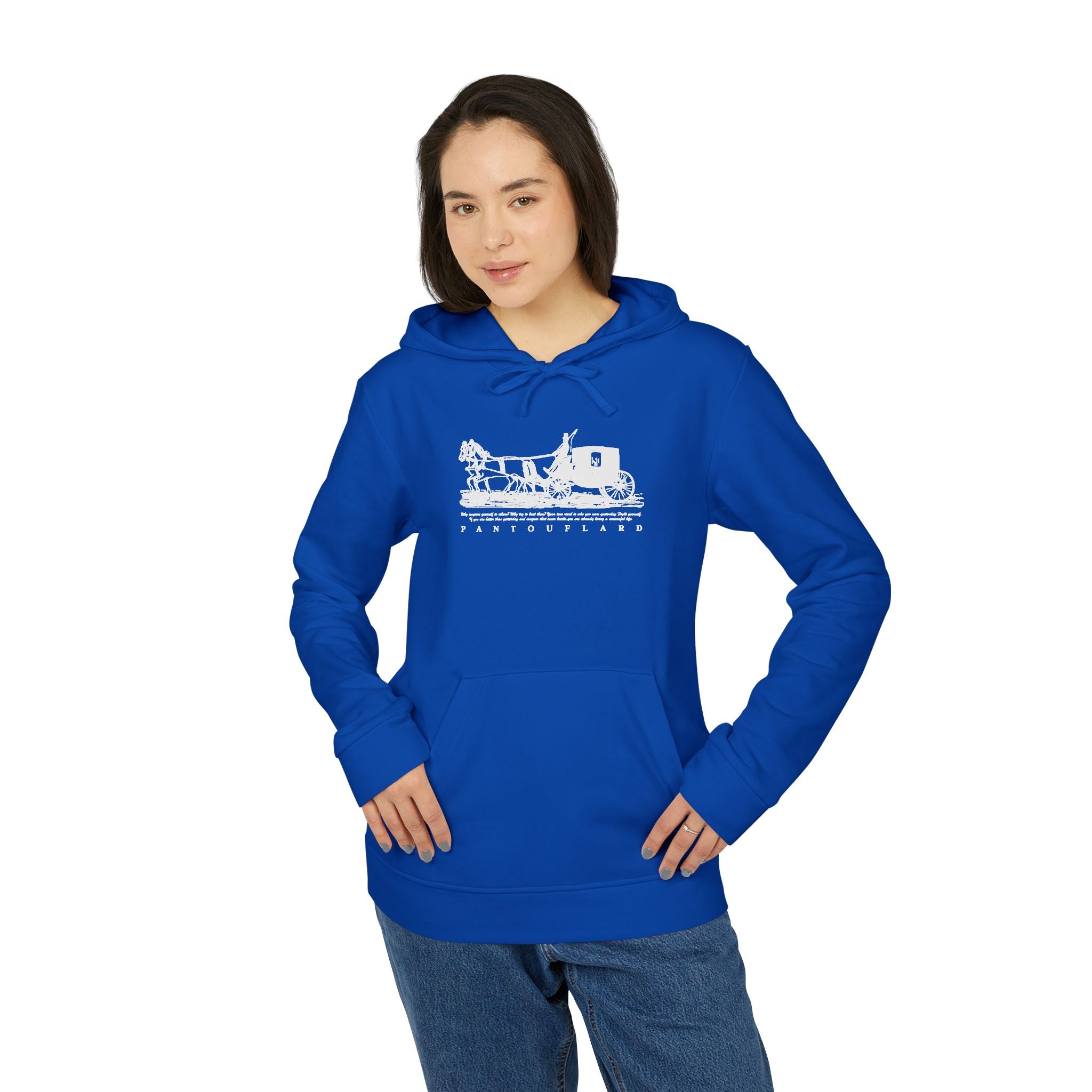 Old Money Tennis Club Hoodie - The Timeless Carriage II (Authentic Adidas Performance Fleece)