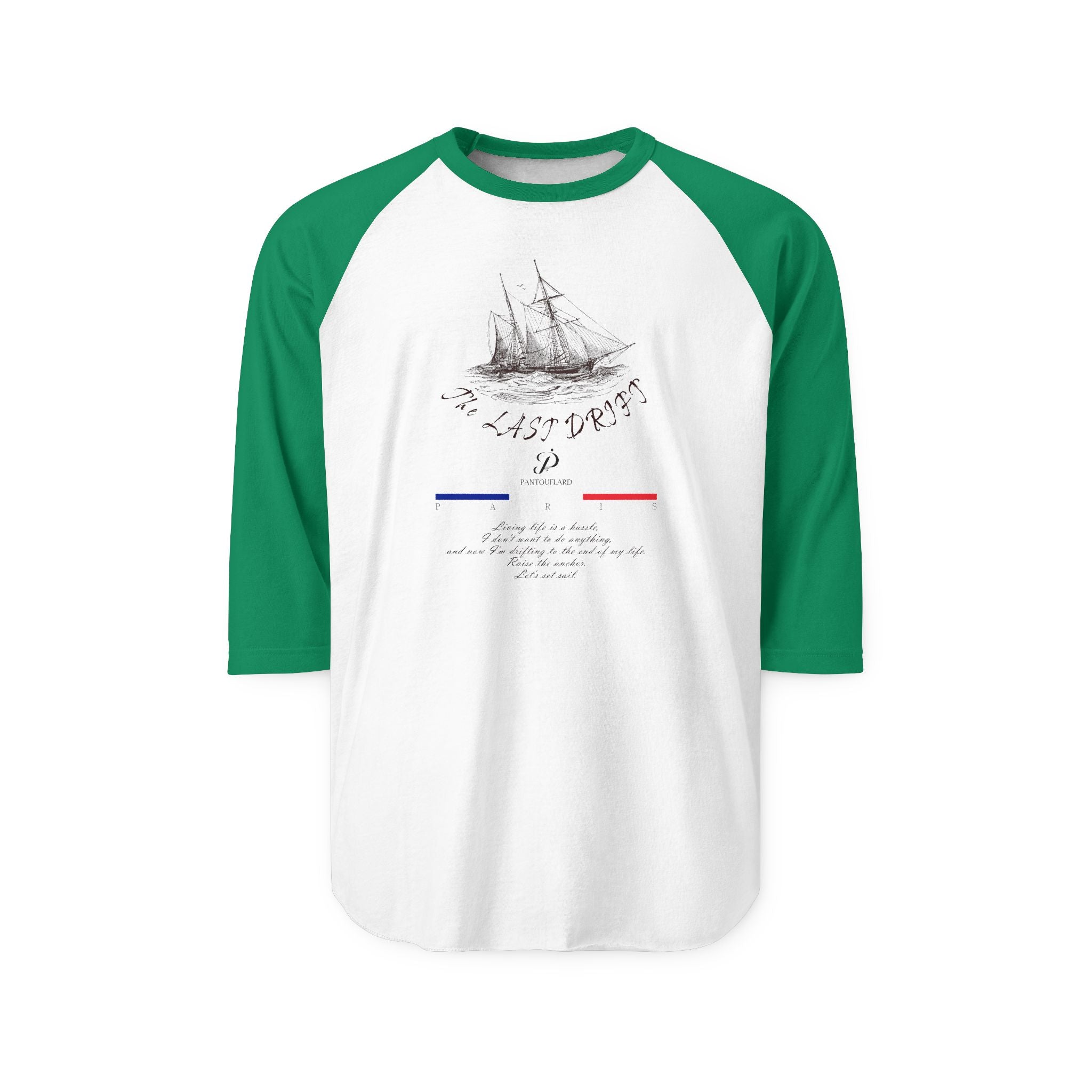 Unisex White Last Drift Cotton Raglan Shirt