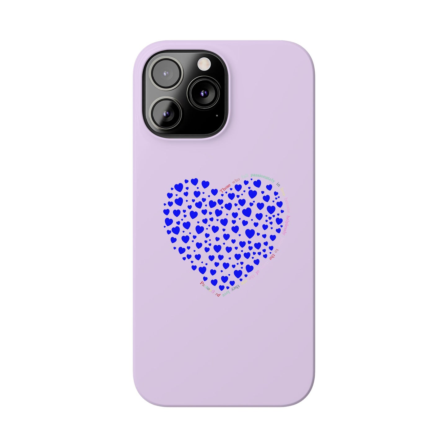 Funda delgada para iPhone Blue Heart