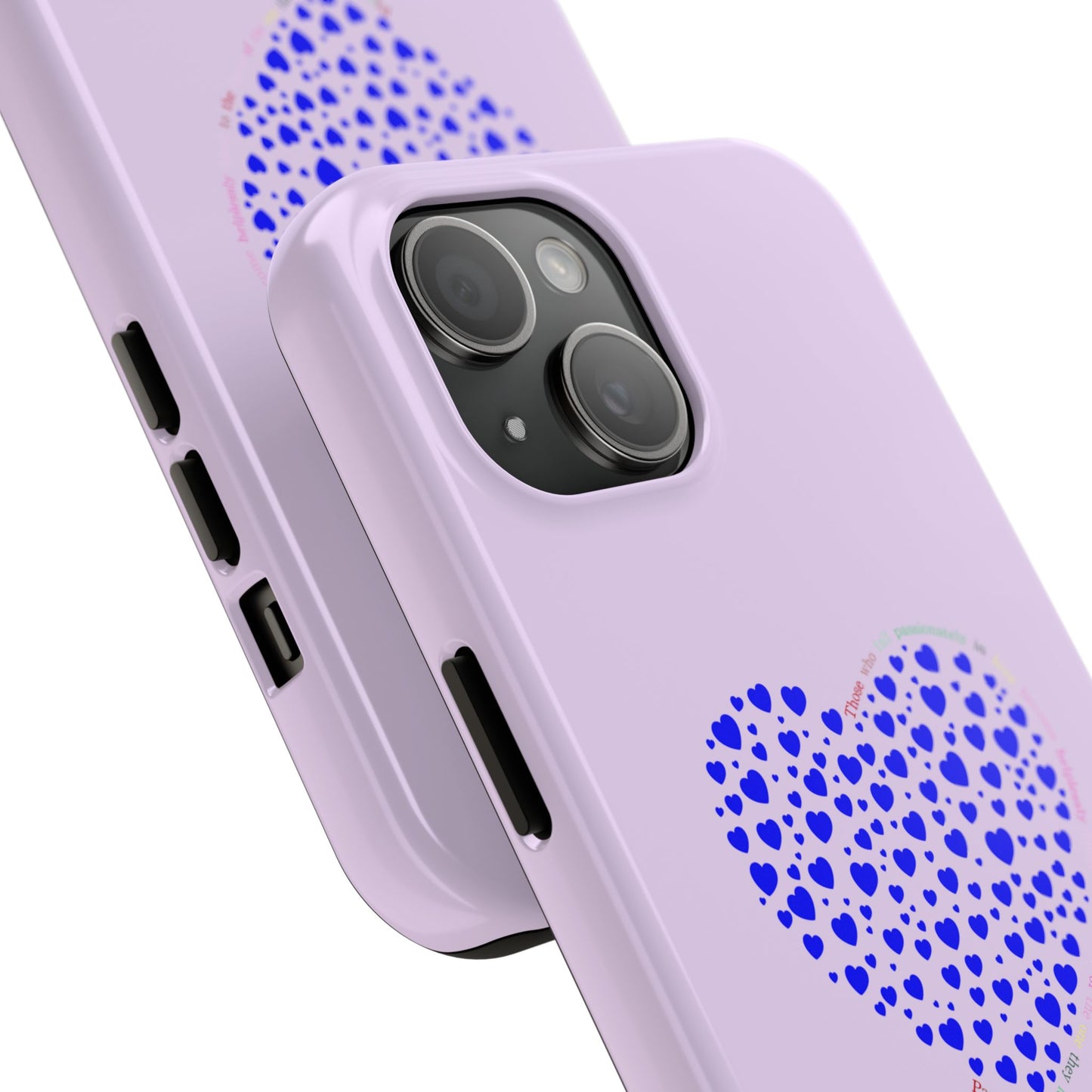 Blue Heart Design Tough iPhone Cases