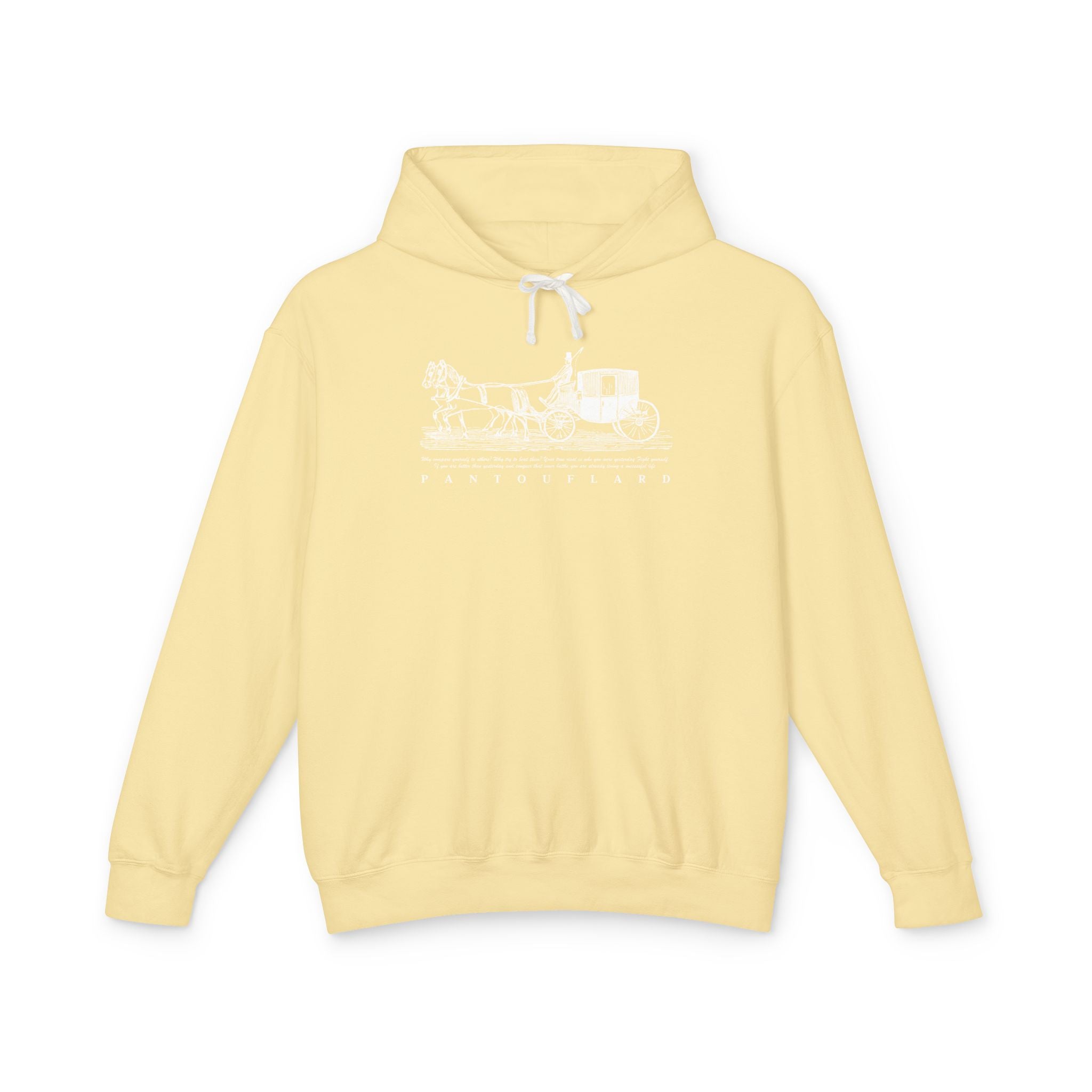 Old Money Equestrian Heritage Hoodie - The Timeless Carriage II (Lightweight 100% Cotton)