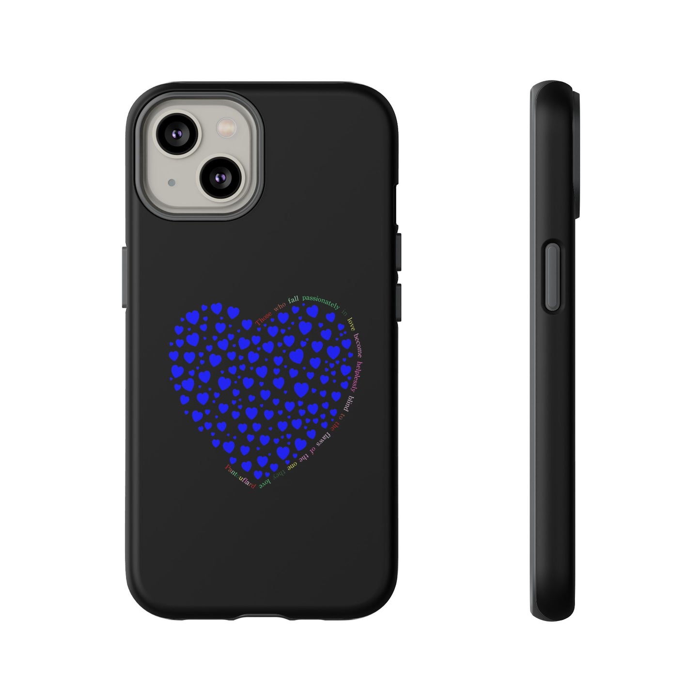 Fundas de corazón azul para teléfonos iPhone, Galaxy, Google Pixel (54 tipos)