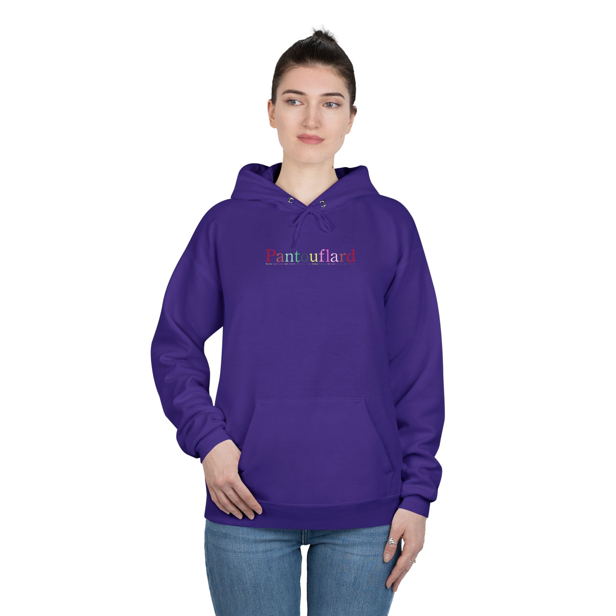 Pantouflard Graphic Eco-Fleece Hoodie | Sustainable Cotton Blend Pullover