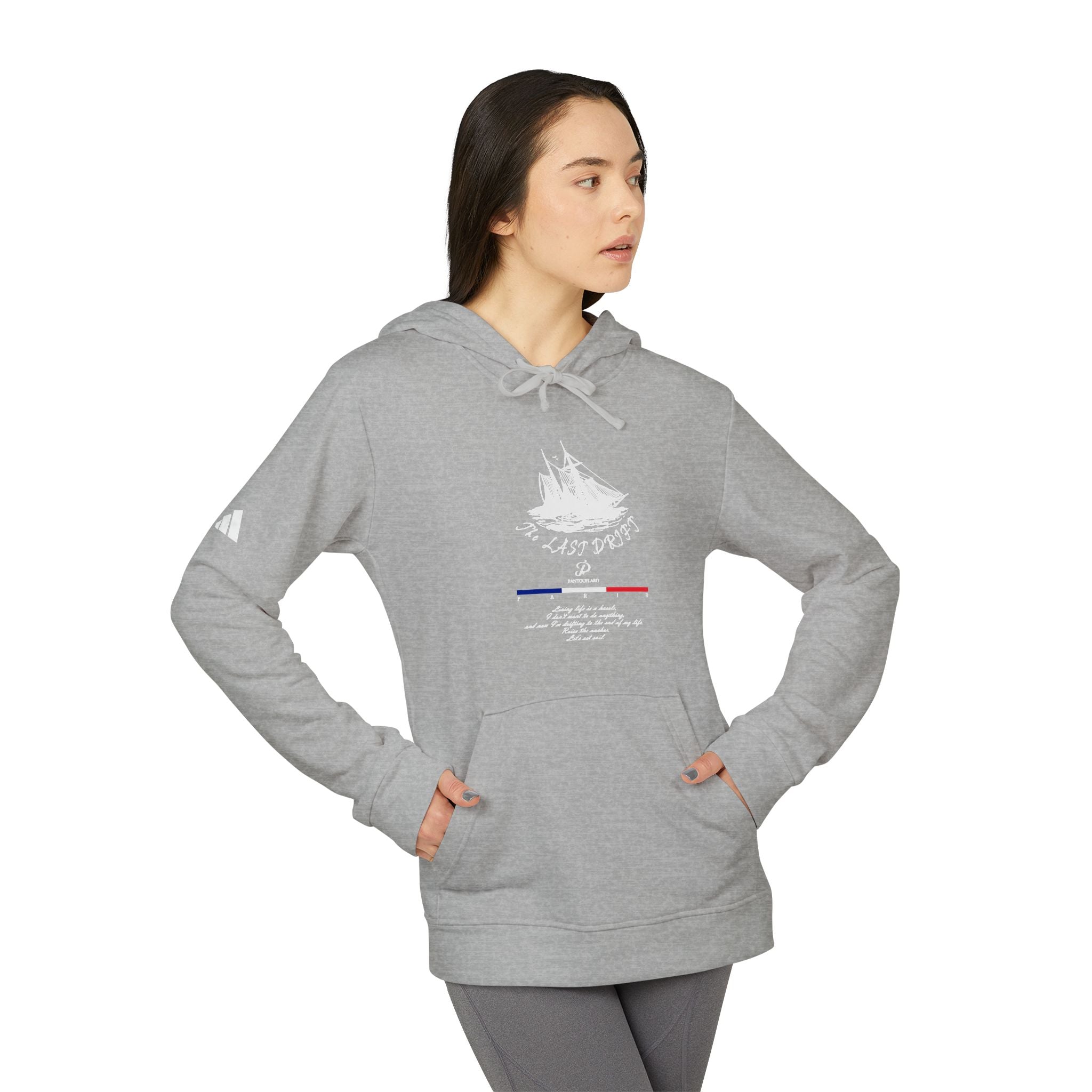 Old Money Yacht Club Hoodie - The Last Drift II (Authentic Adidas Sporty Rich Fleece)