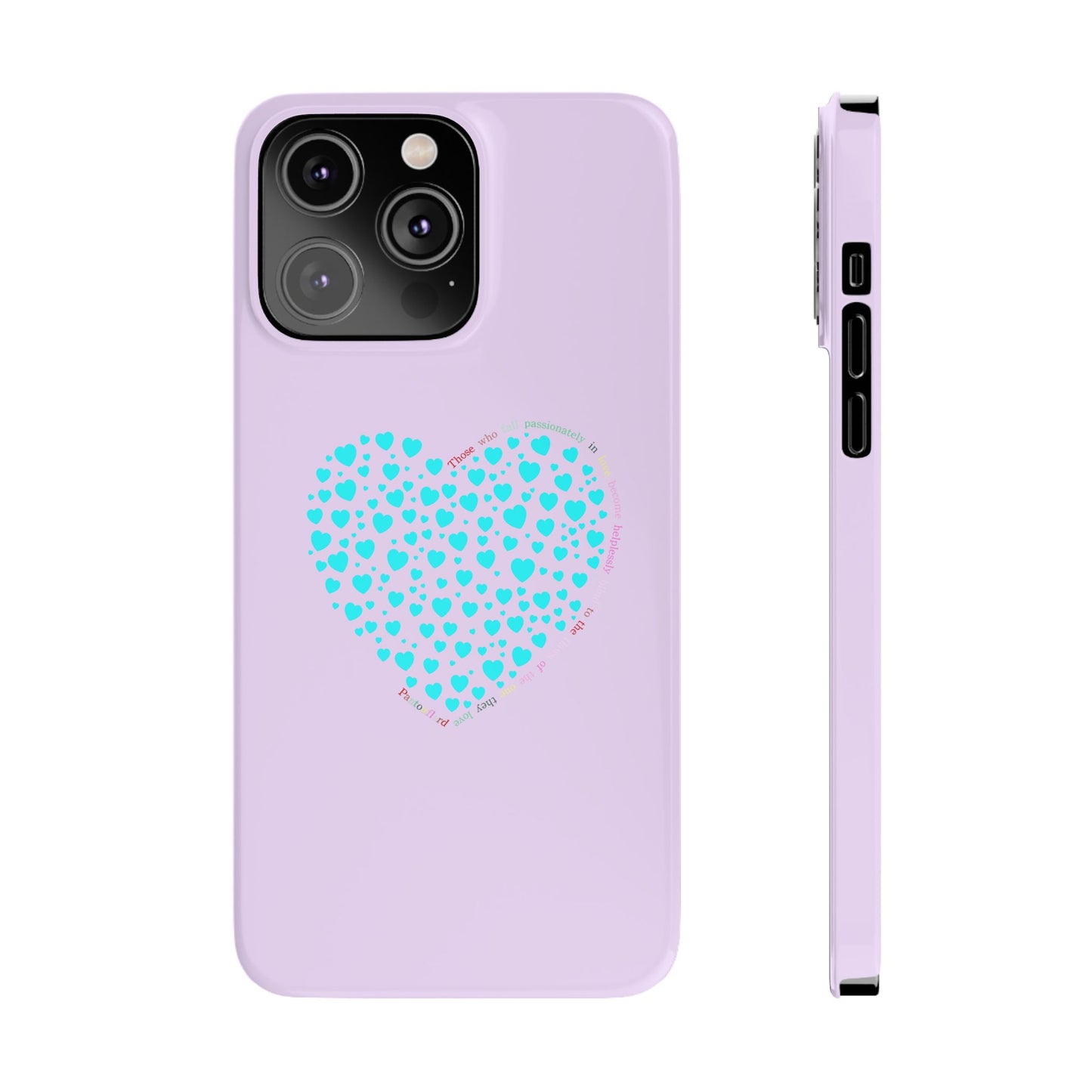 Funda delgada Mint Heart para iPhone