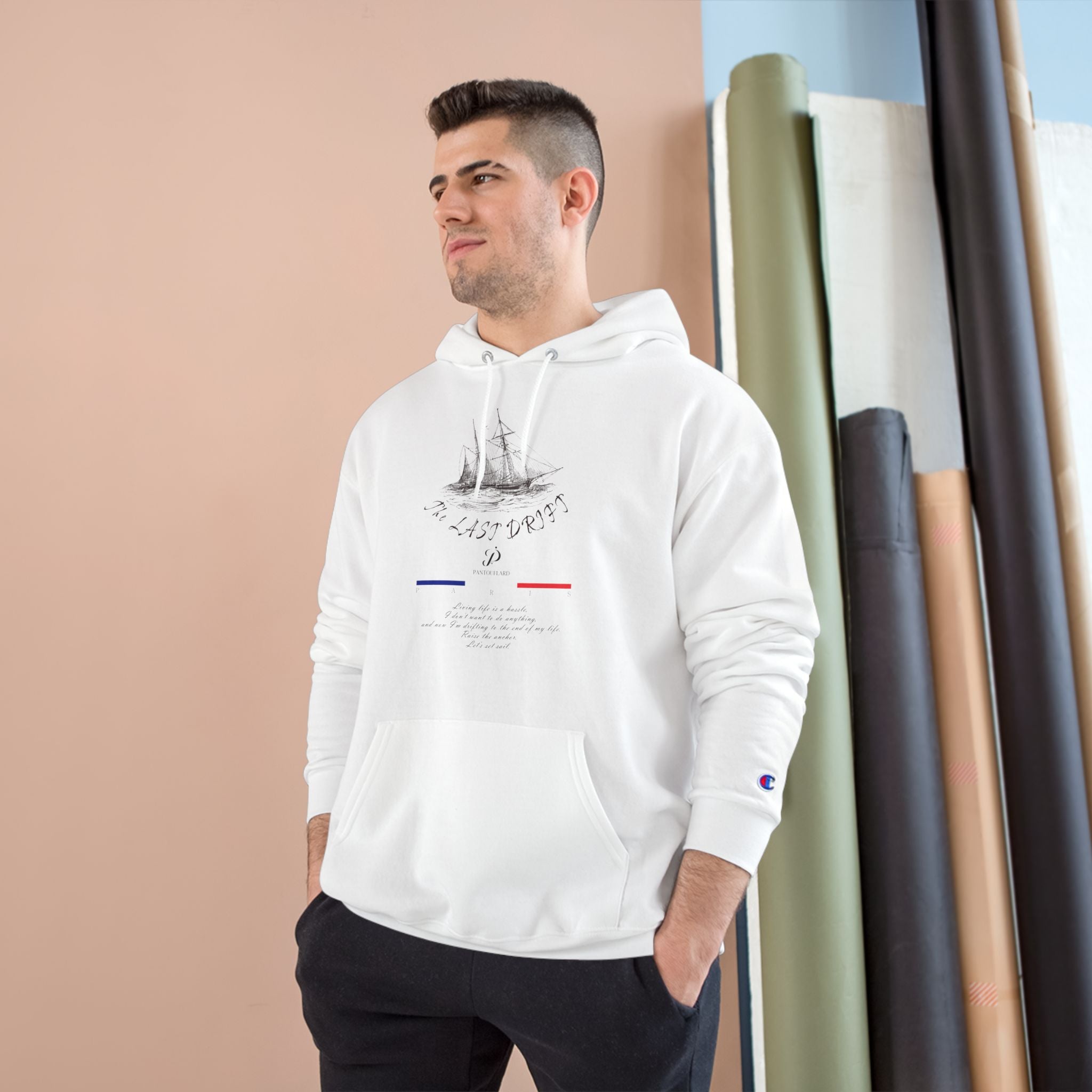 Old Money Nautical Heritage Hoodie - The Last Drift I (Champion Authentic Eco-Fleece)