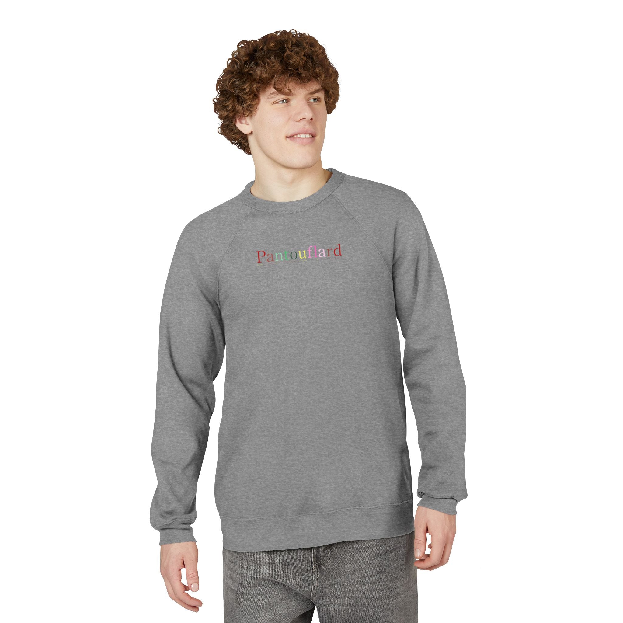 Unisex Old Money Aesthetic Raglan Sweatshirt - Colorful Logo (Premium Sponge Fleece)