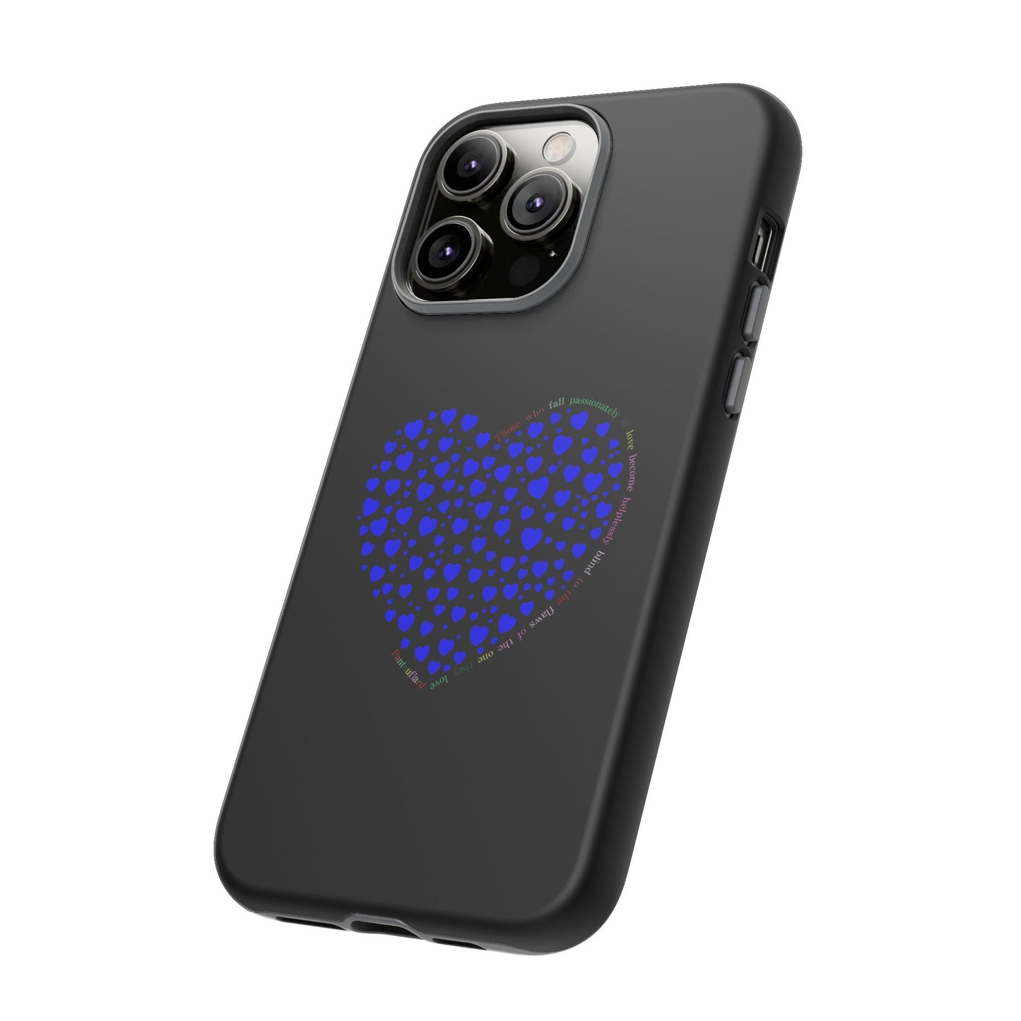 Fundas de corazón azul para teléfonos iPhone, Galaxy, Google Pixel (54 tipos)
