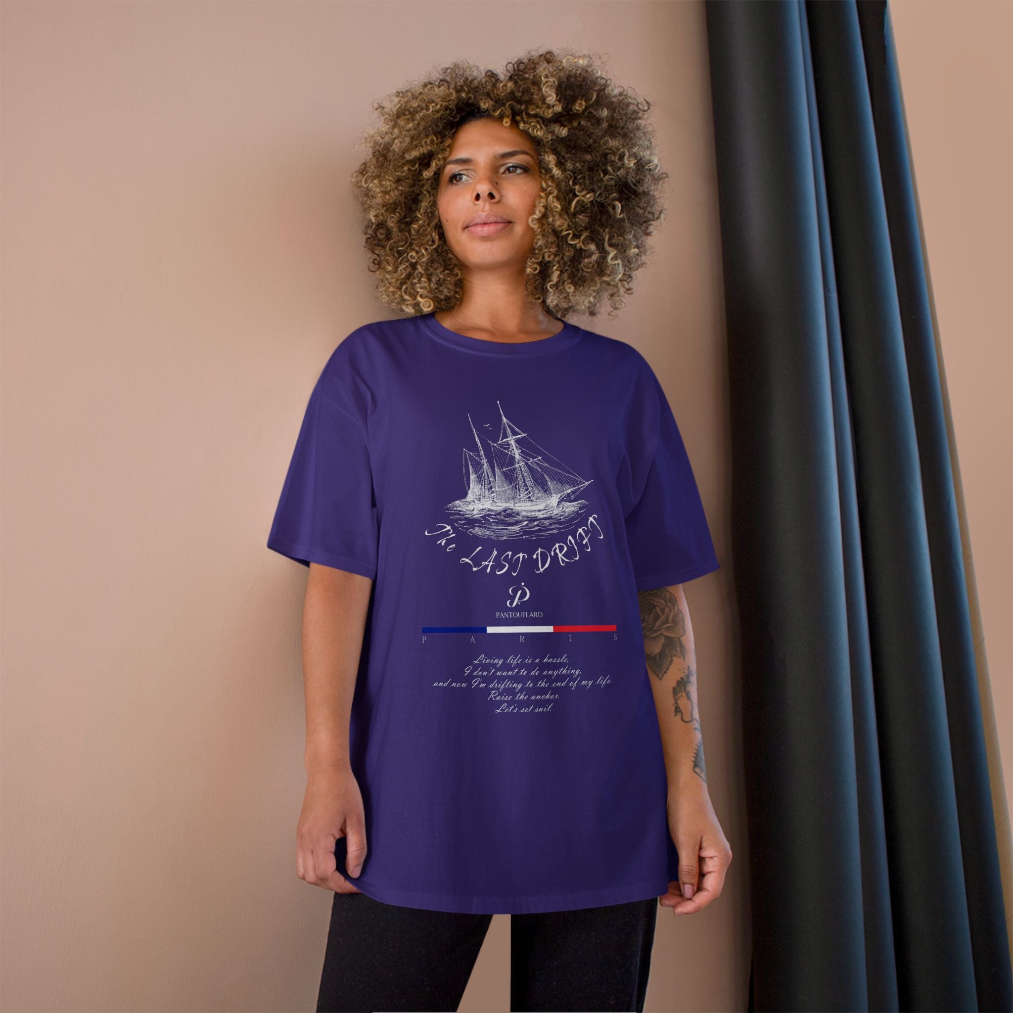 Champion Unisex Black Last Drift Cotton T-Shirt