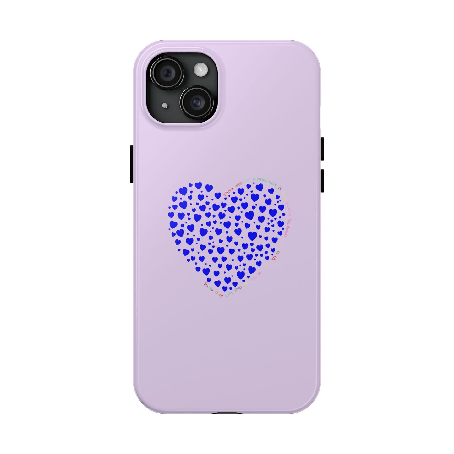 Blue Heart Design Tough iPhone Cases