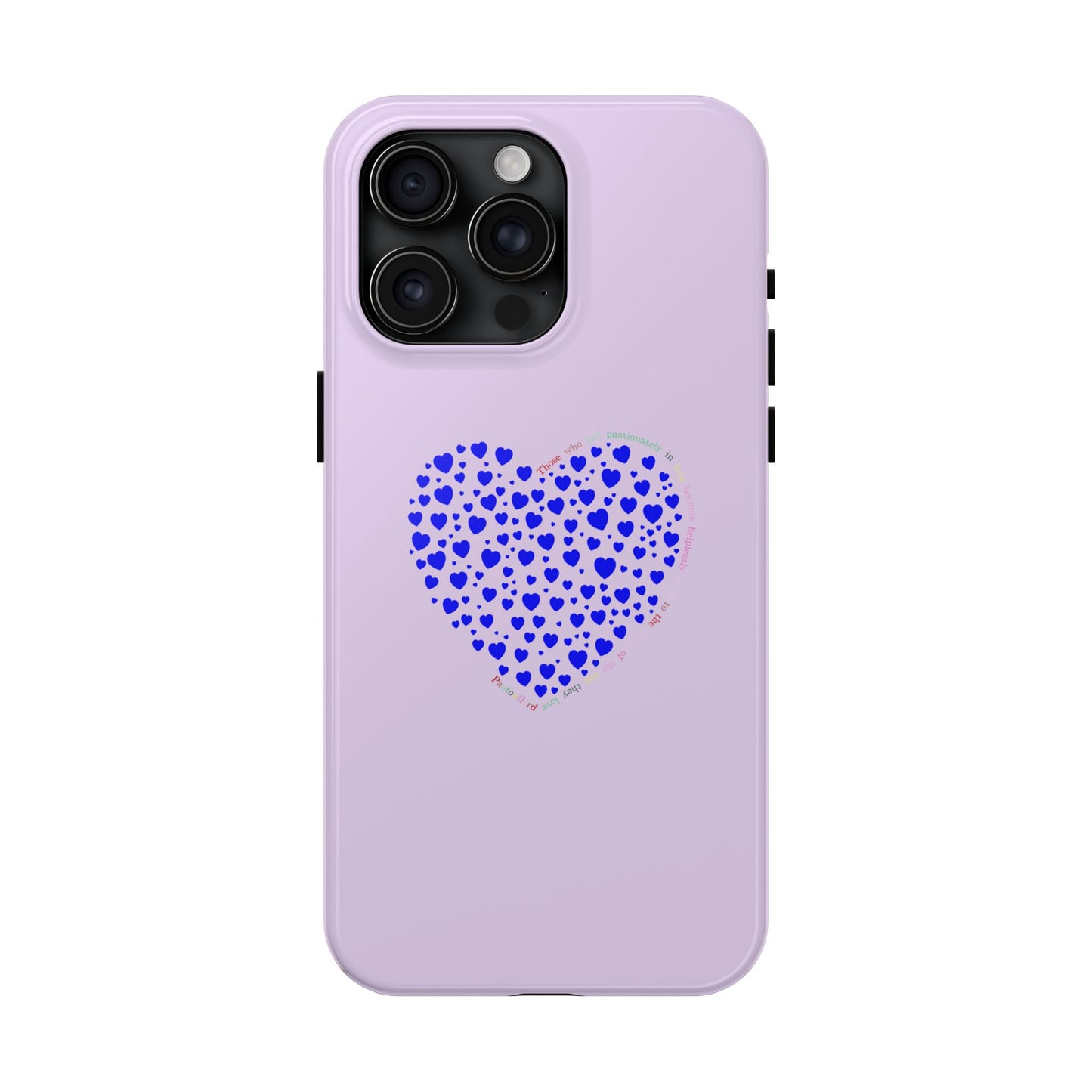 Blue Heart Design Tough iPhone Cases