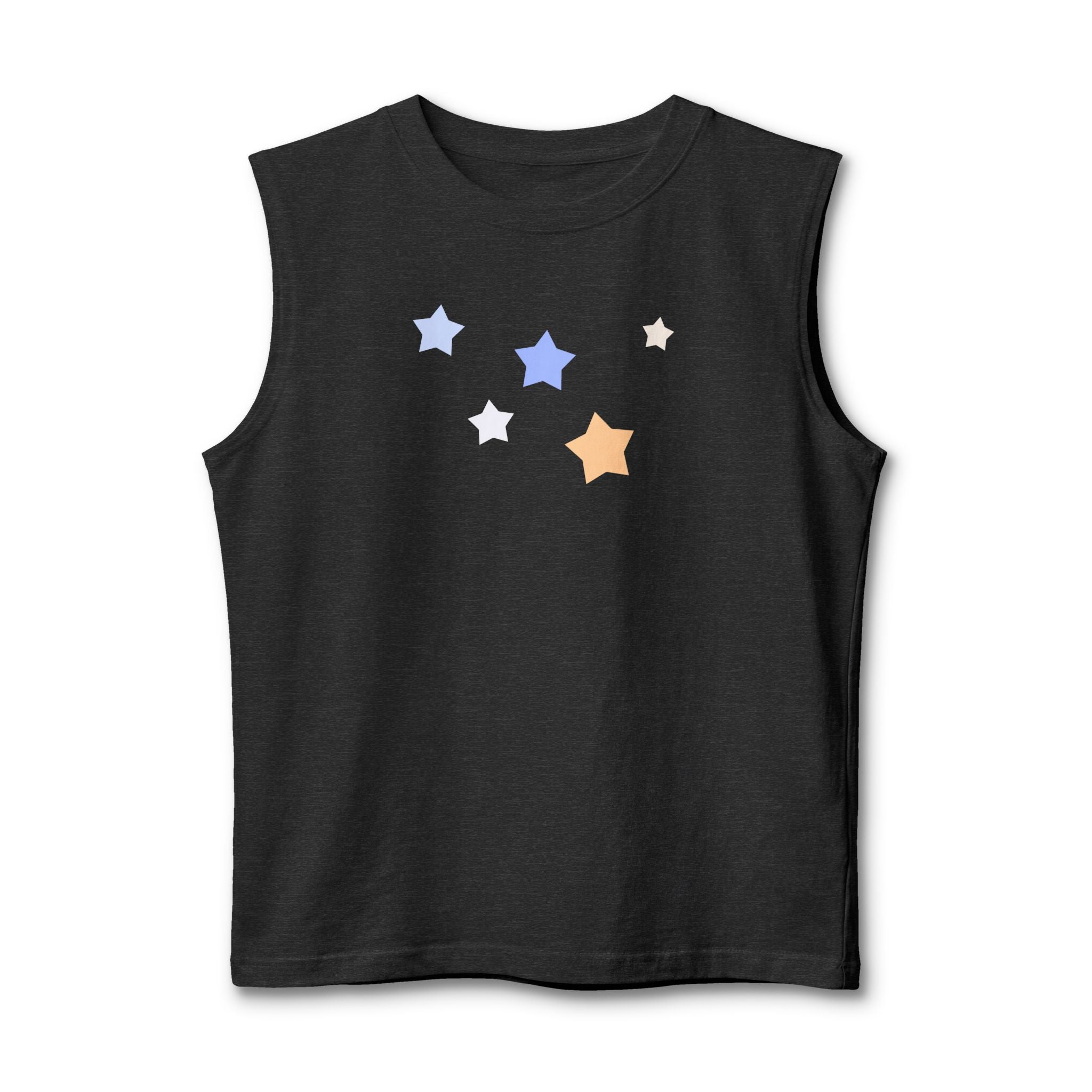 Men's & Women's Cassiopeia Constellation Graphic Jersey Muscle Tank - W-Shape Sleeveless Shirt