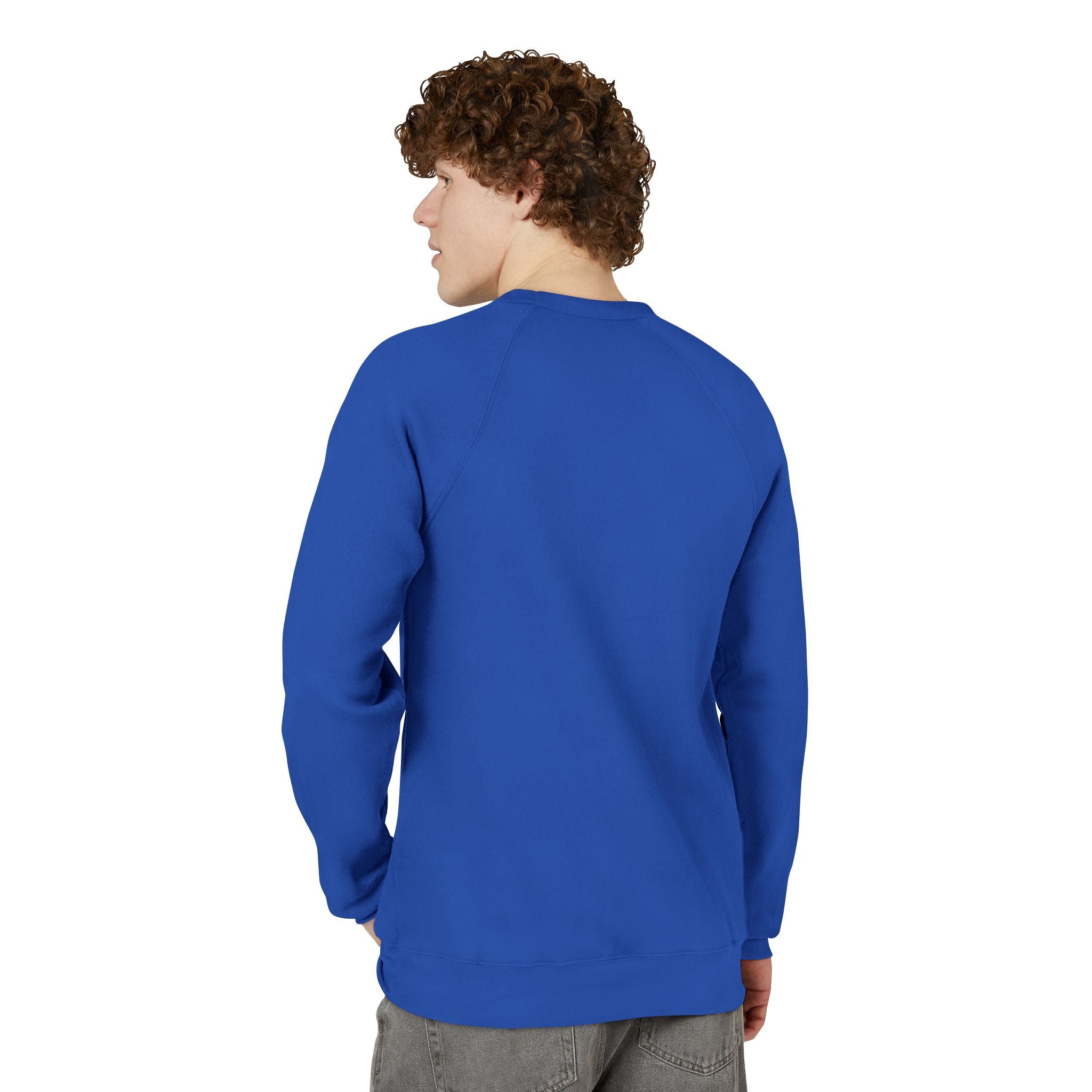 Unisex Old Money Aesthetic Raglan Sweatshirt - Colorful Logo (Premium Sponge Fleece)
