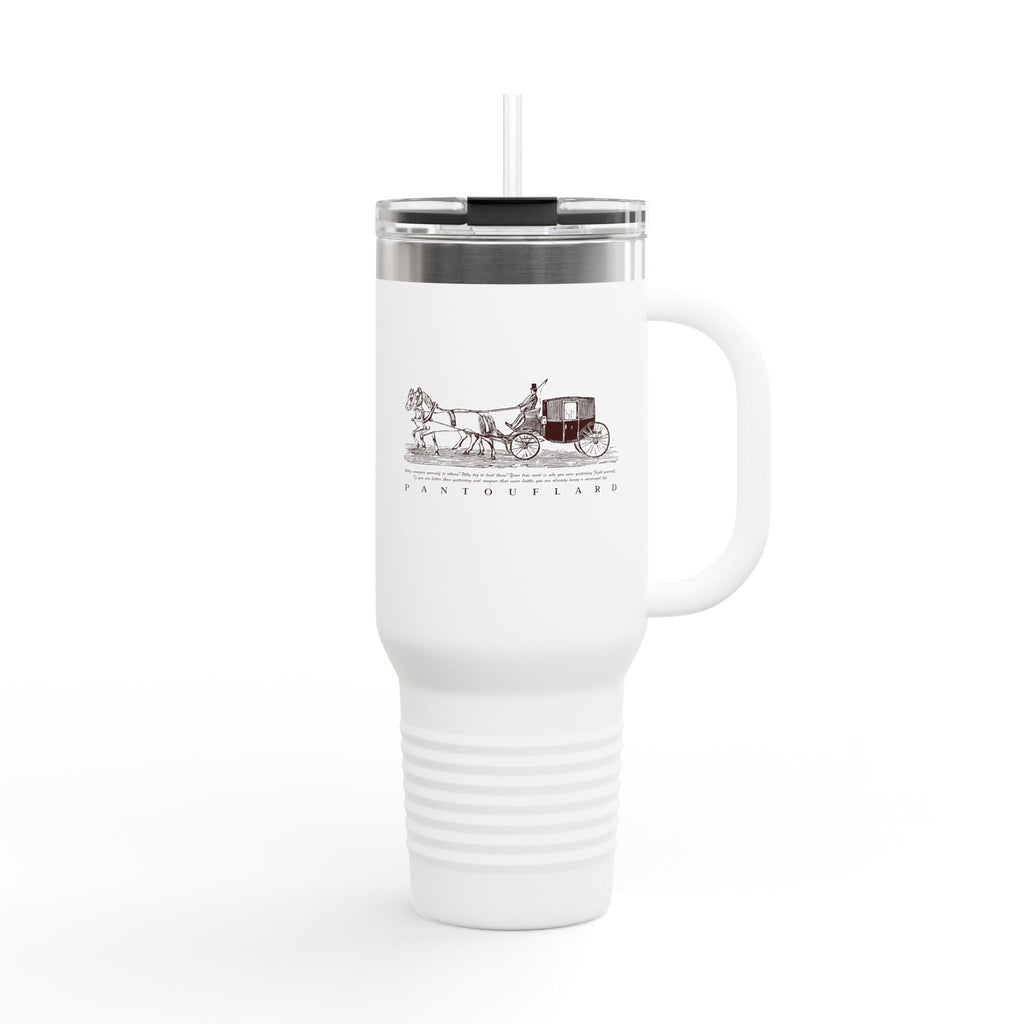 Olive Green Vintage Carriage Quote 40oz Stainless Steel Insulated Travel Mug