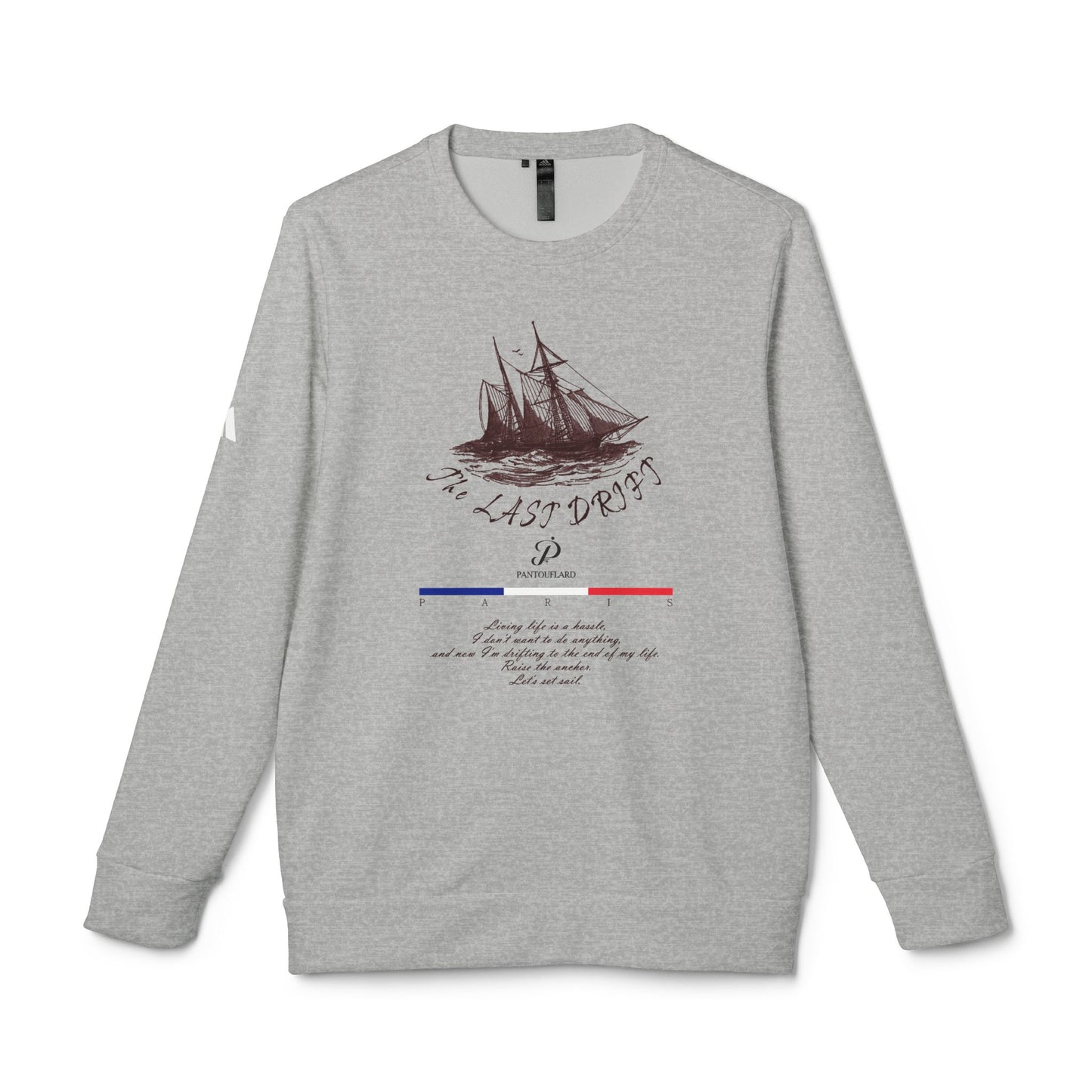 Adidas Nautical Adventure Crewneck Sweatshirt, Unisex Fleece Sweatshirt, Cozy Winter Apparel, Ideal Gift for Sailors, Comfortable Casual Wear