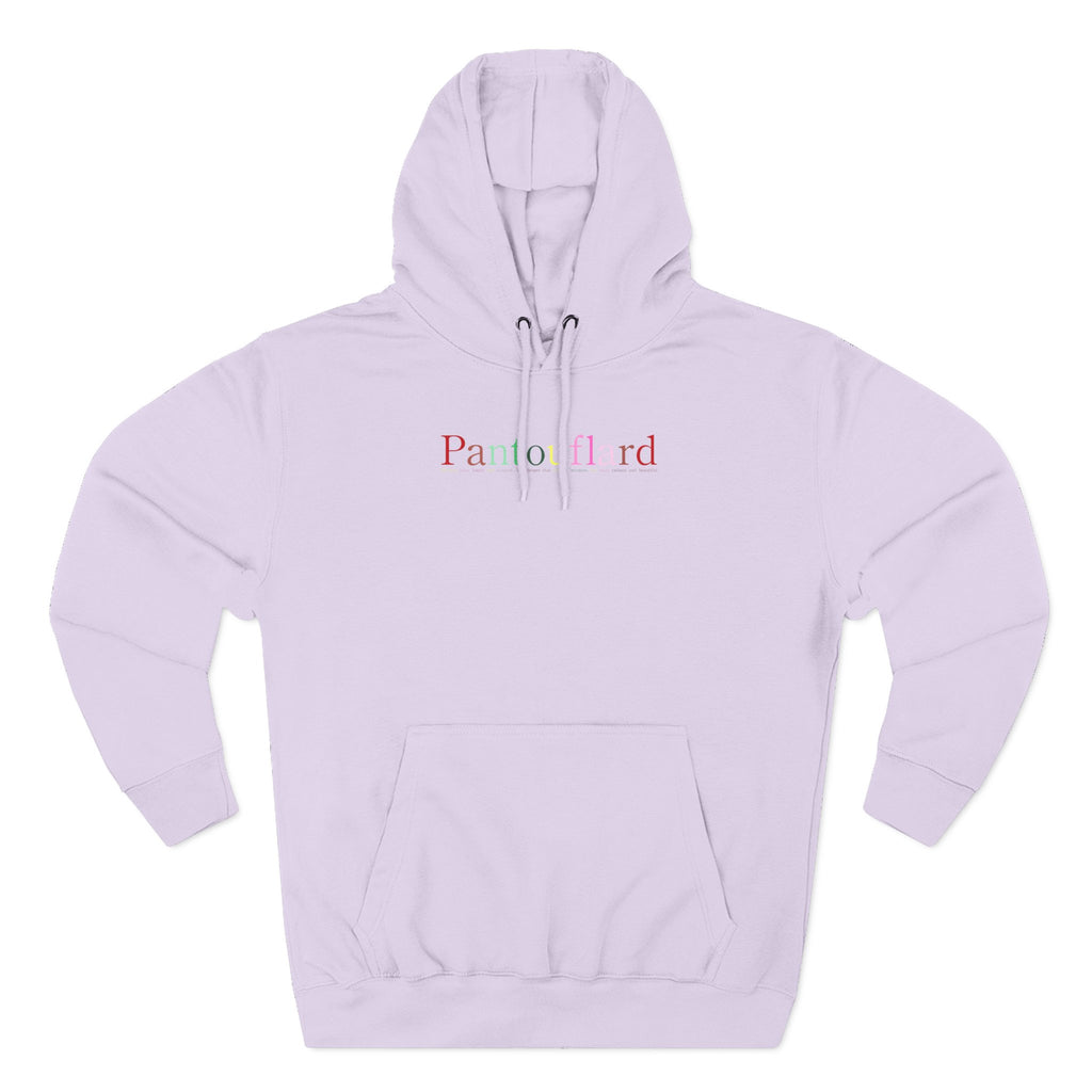 Old Money Aesthetic Premium Hoodie - Pantouflard Colorful Logo (Lane Seven 3-End Fleece)