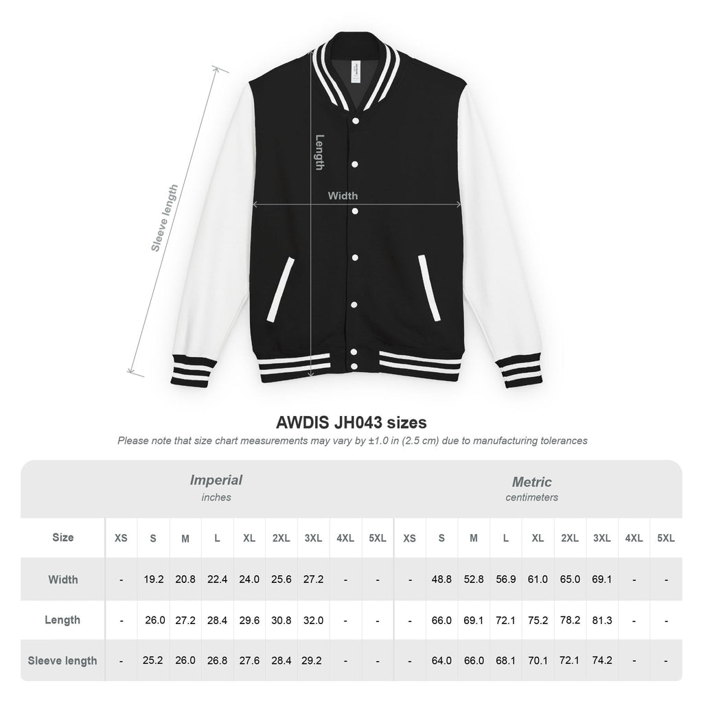 Unisex Navy Blue Floral Butterfly Spring Quote Cotton Blend Letterman Jacket