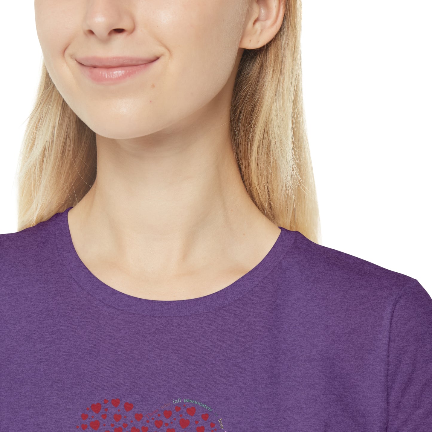 Slim fit Women's T-Shirt (Red Heart)