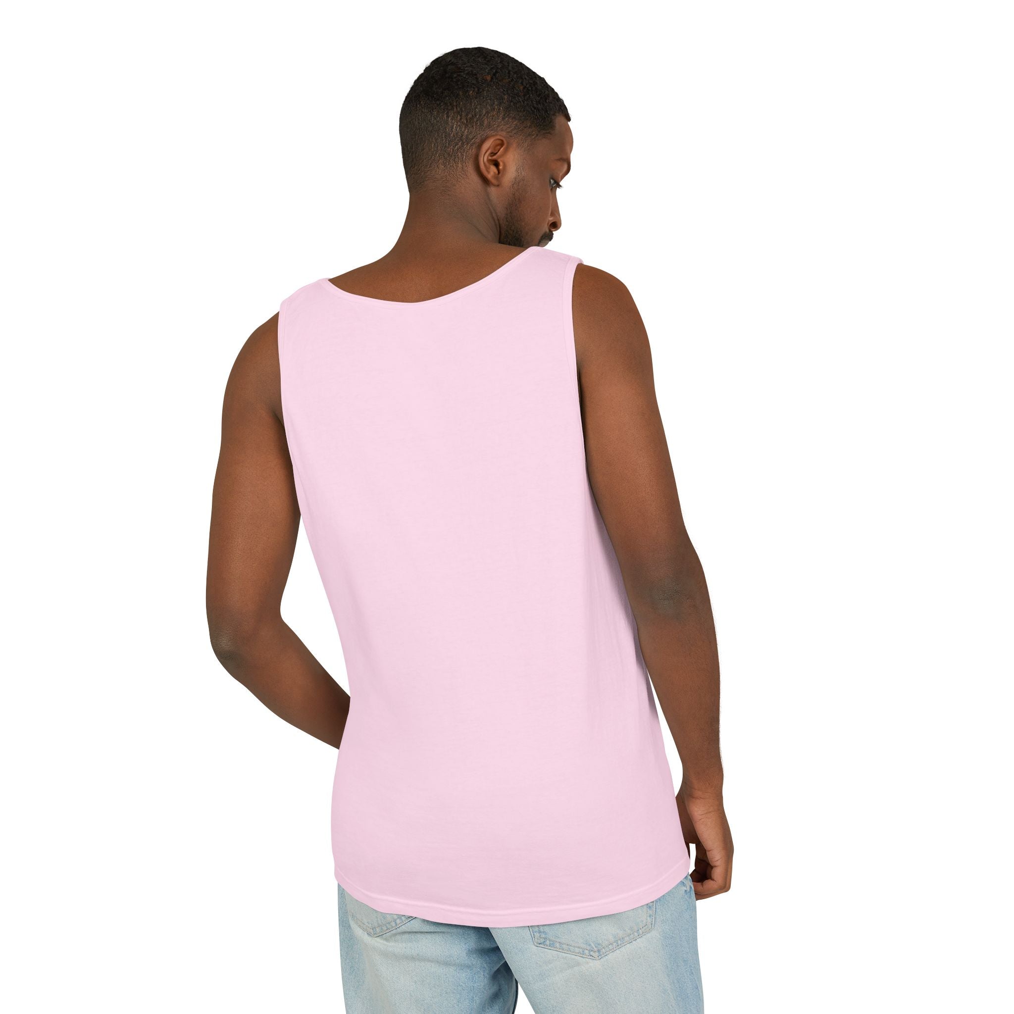 Unisex White Last Drift Cotton Garment-Dyed Tank Top