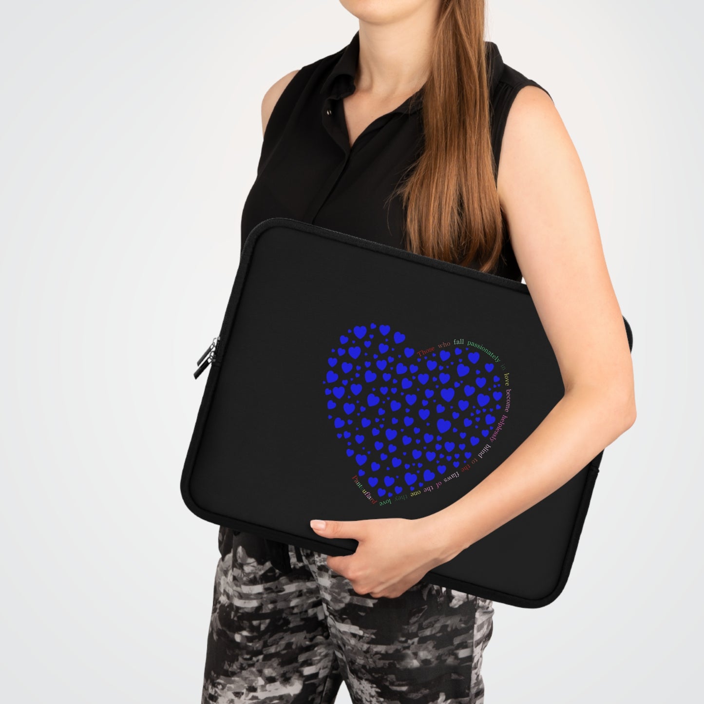 Blue Heart Laptop Sleeve