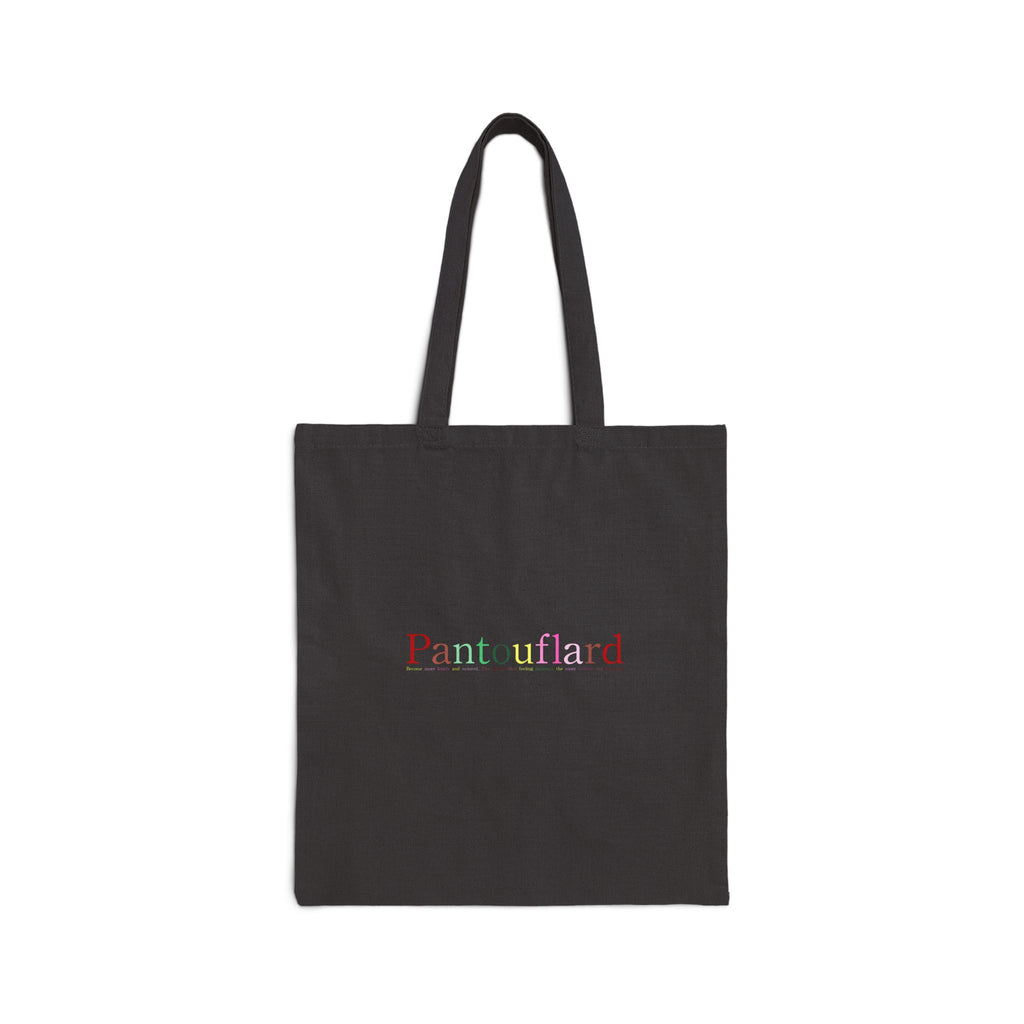 Colorful Typography Cotton Canvas Tote Bag