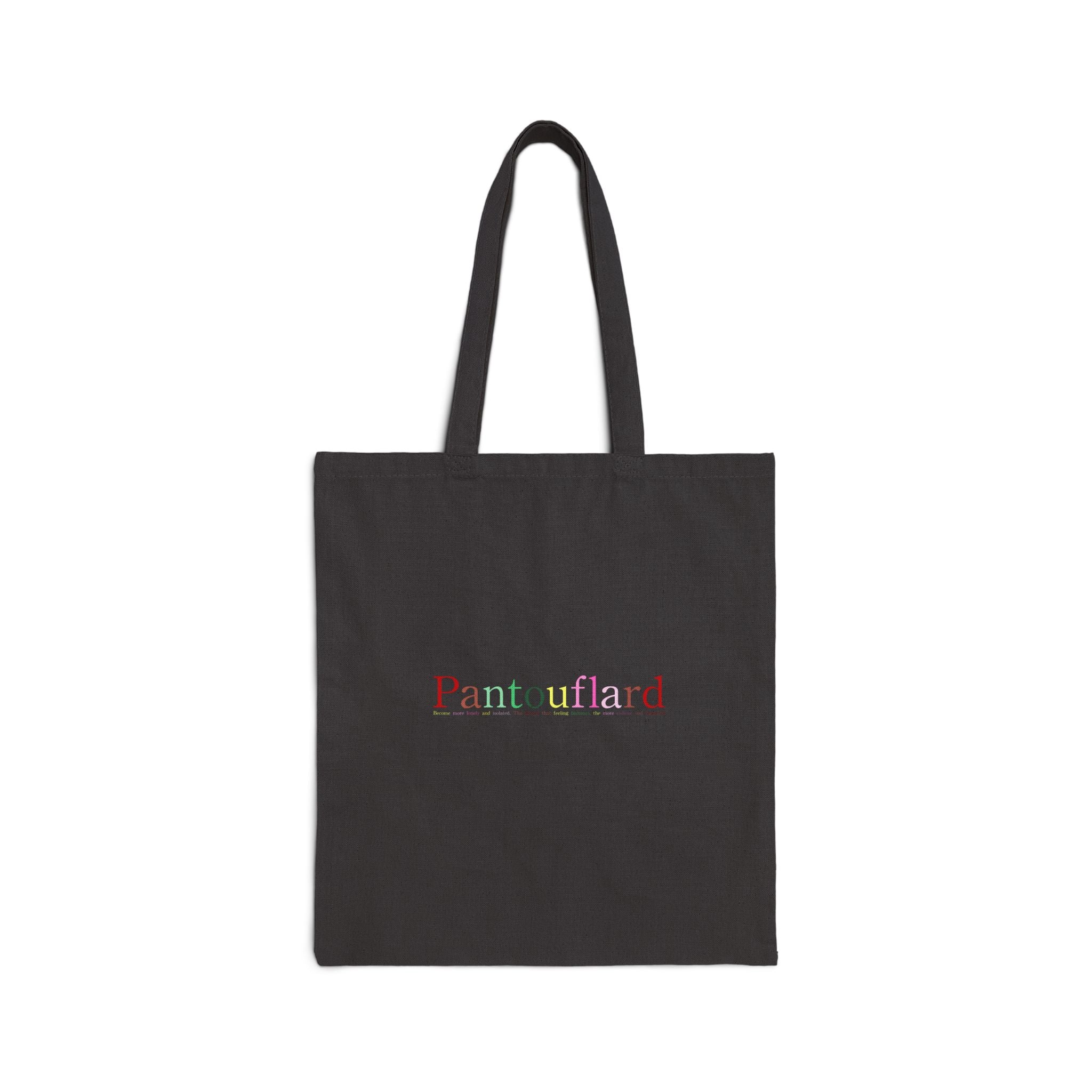 Colorful Typography Cotton Canvas Tote Bag