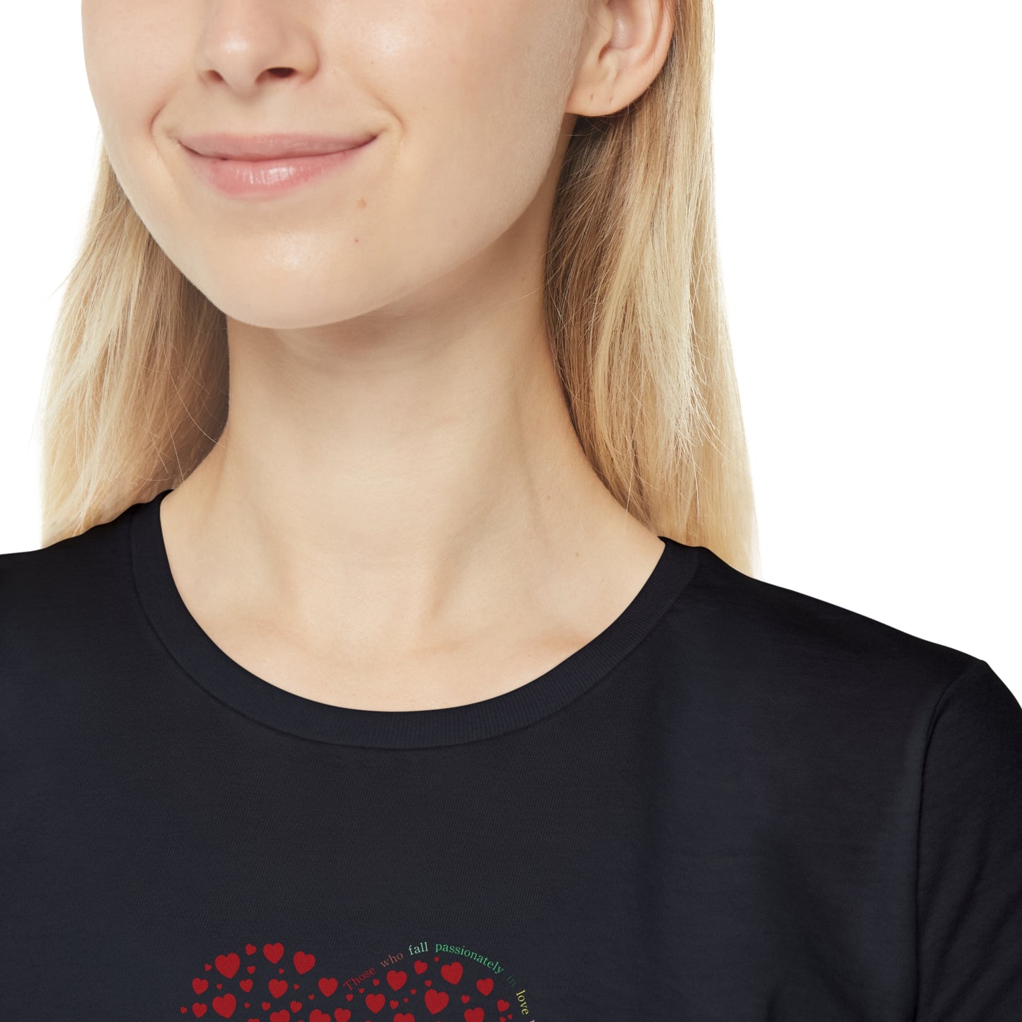 Slim fit Women's T-Shirt (Red Heart)