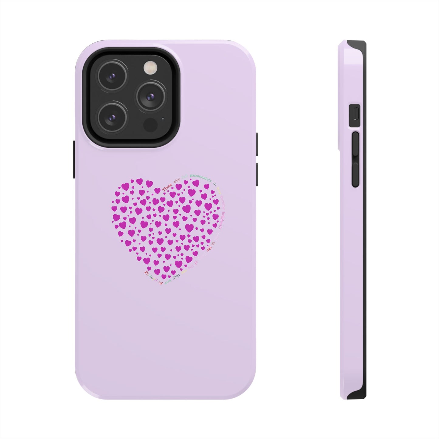 Pink Heart Design Tough iPhone Cases