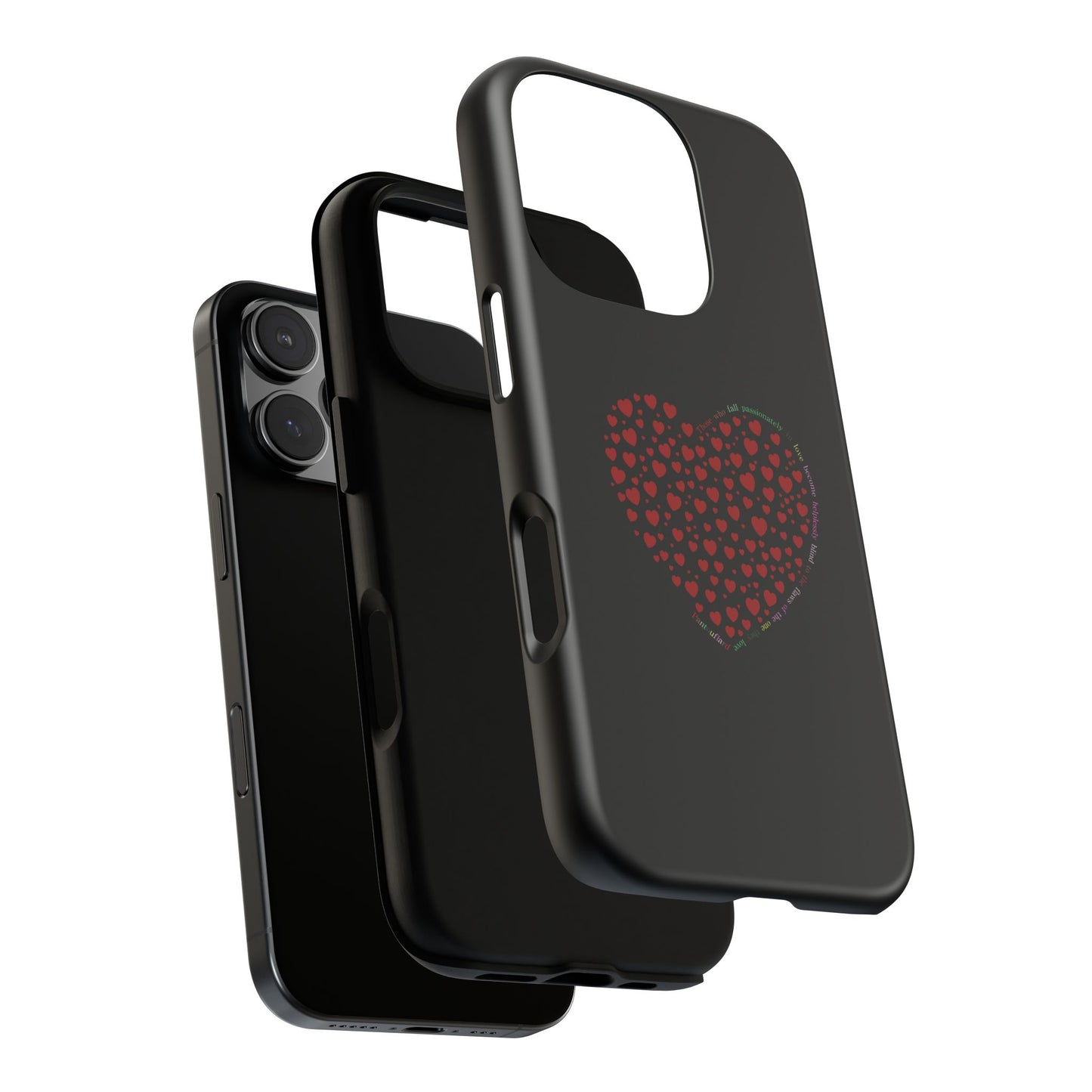 Fundas de corazón rojo para teléfonos iPhone, Galaxy, Google Pixel (54 tipos)
