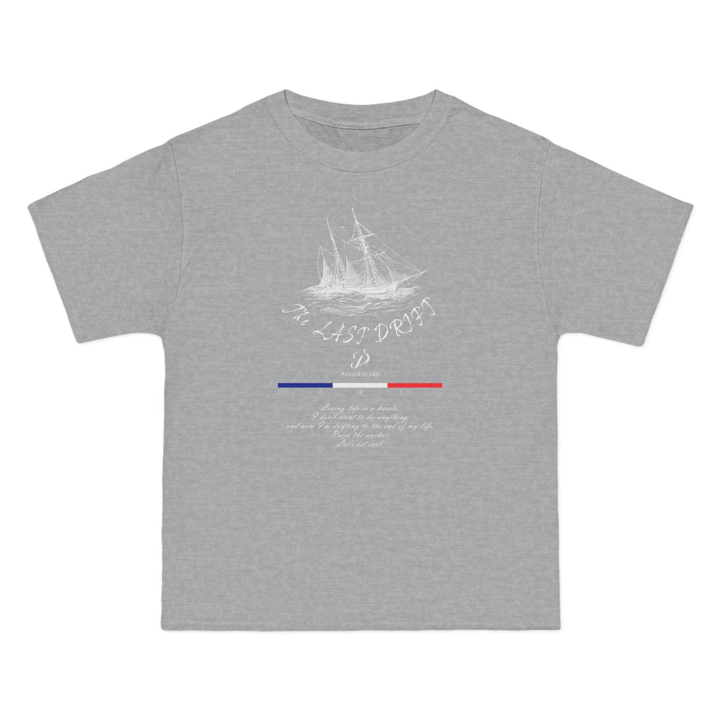 Unisex Black Hanes Vintage Ship Graphic 100% Cotton T-Shirt