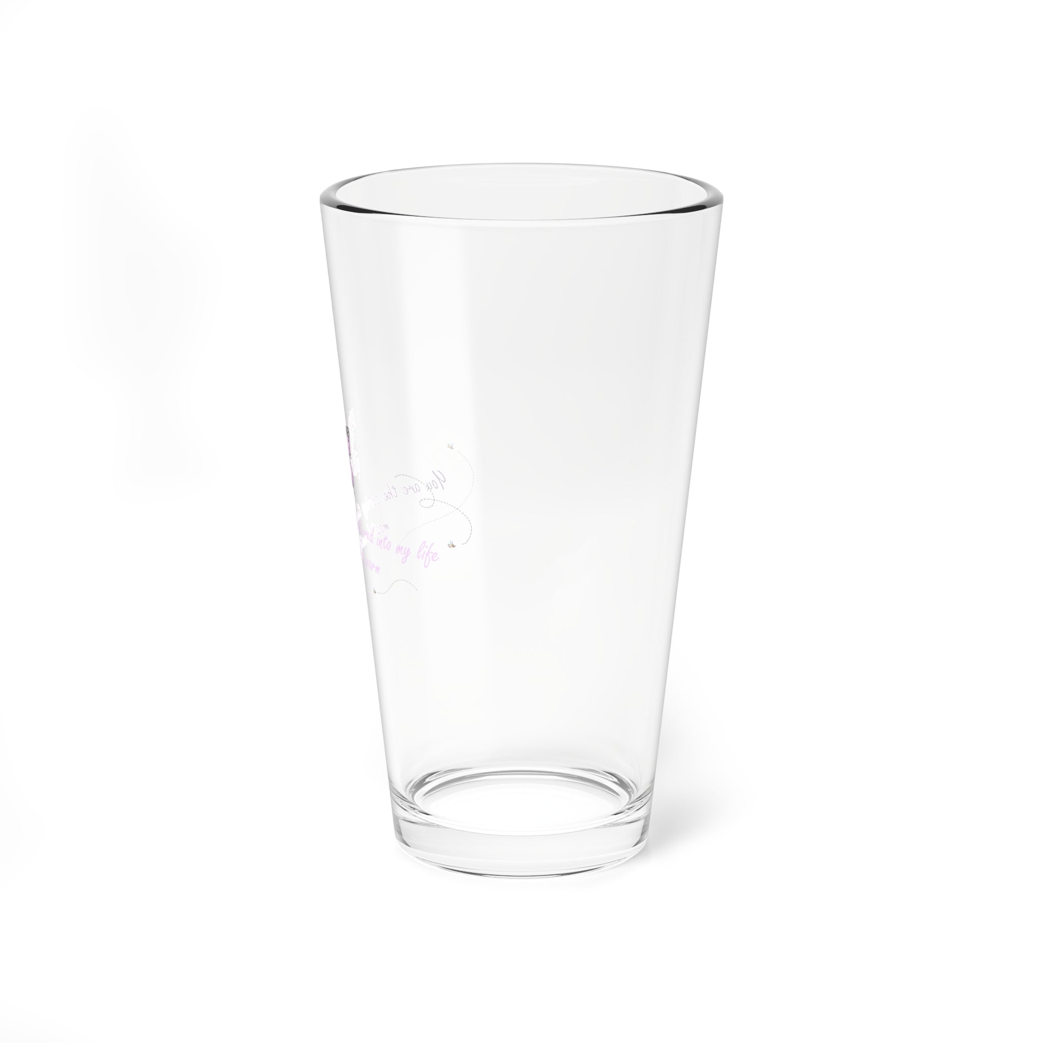 Clear Pantouflard 'Spring Butterfly' Floral Solid Glass Mixer