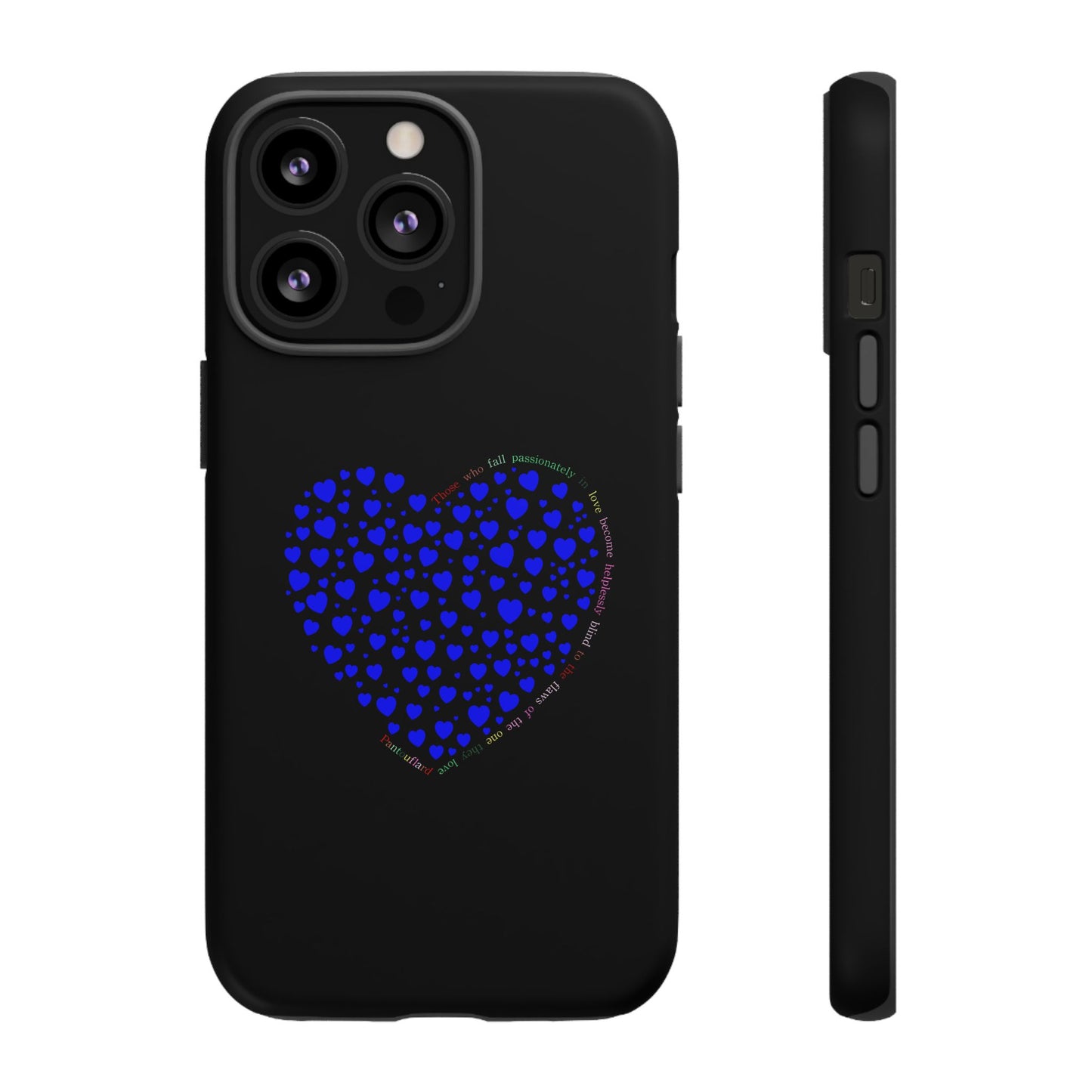 Fundas de corazón azul para teléfonos iPhone, Galaxy, Google Pixel (54 tipos)