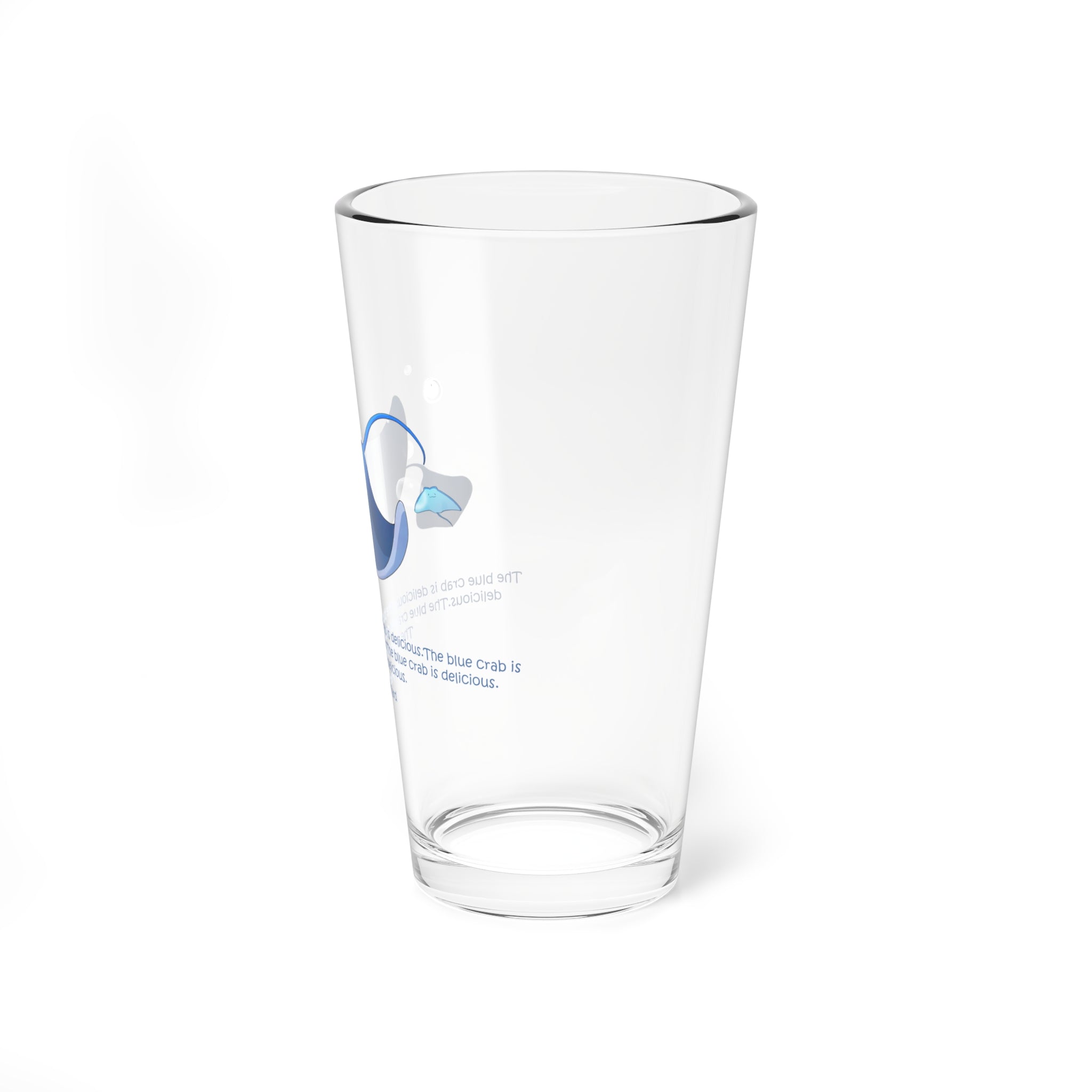 Clear Pantouflard 'Delicious Crab' Stingray Solid Glass Mixer