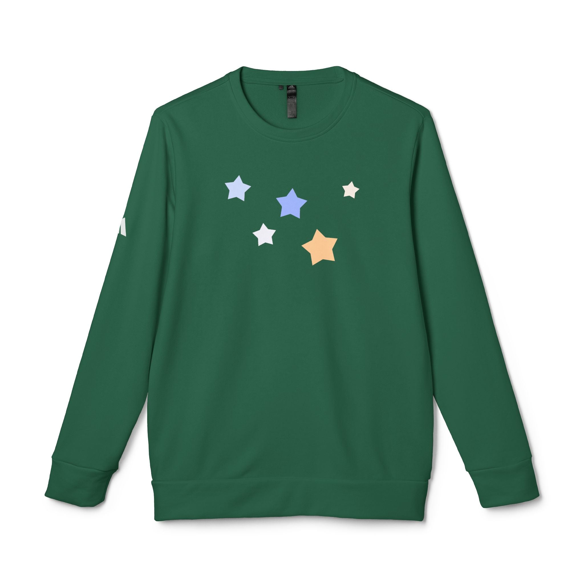 Unisex Royal Blue Kitschy Cassiopeia Constellation BCI Cotton Adidas Sweatshirt