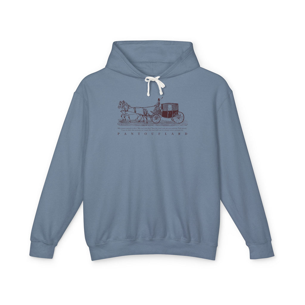 Old Money Equestrian Heritage Hoodie - The Timeless Carriage I (Lightweight 100% Cotton)