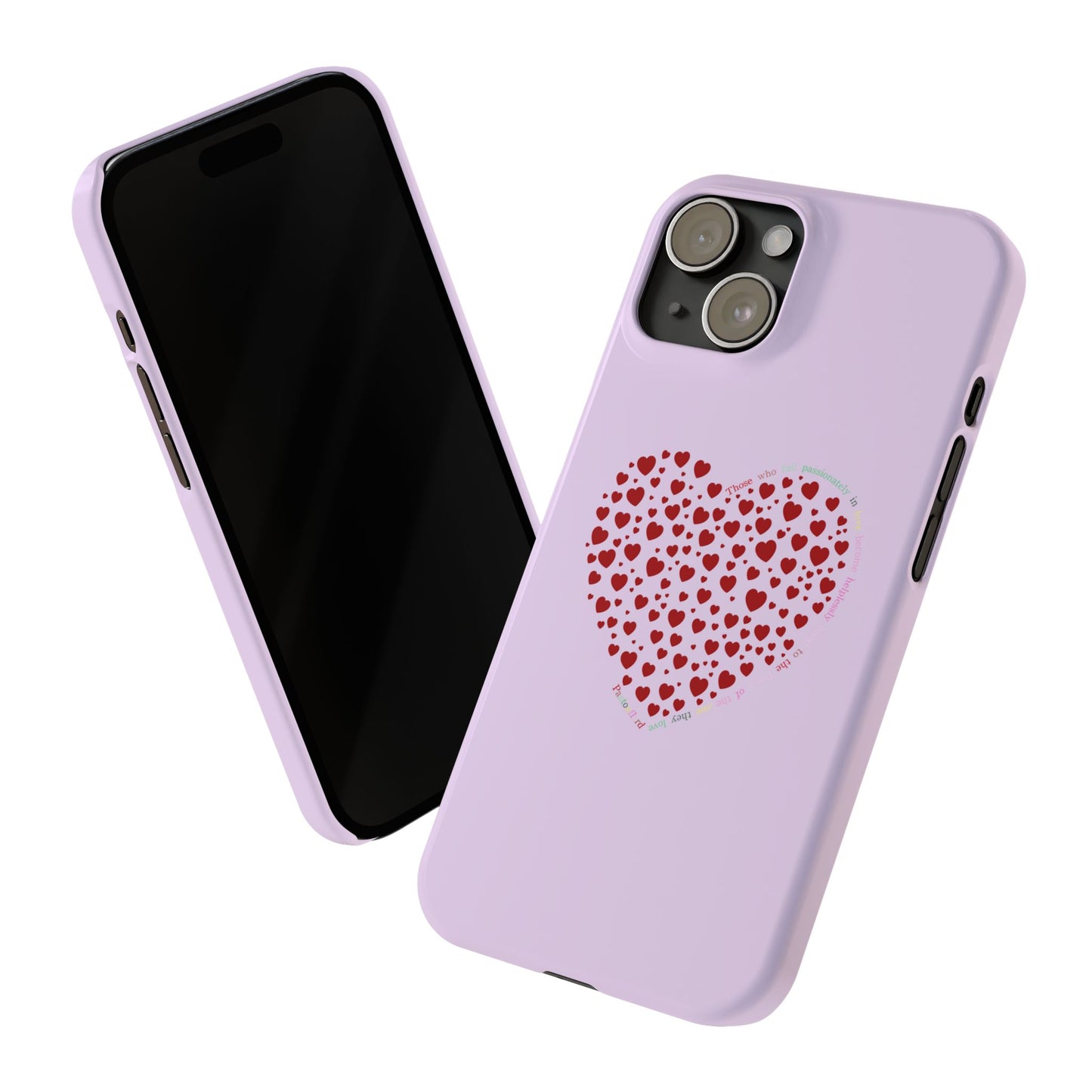 Funda delgada Red Heart para iPhone