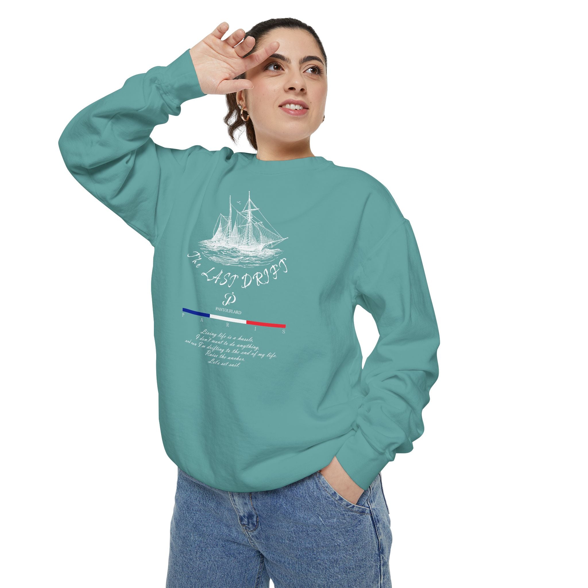 Unisex Navy Last Drift Cotton Blend Sweatshirt