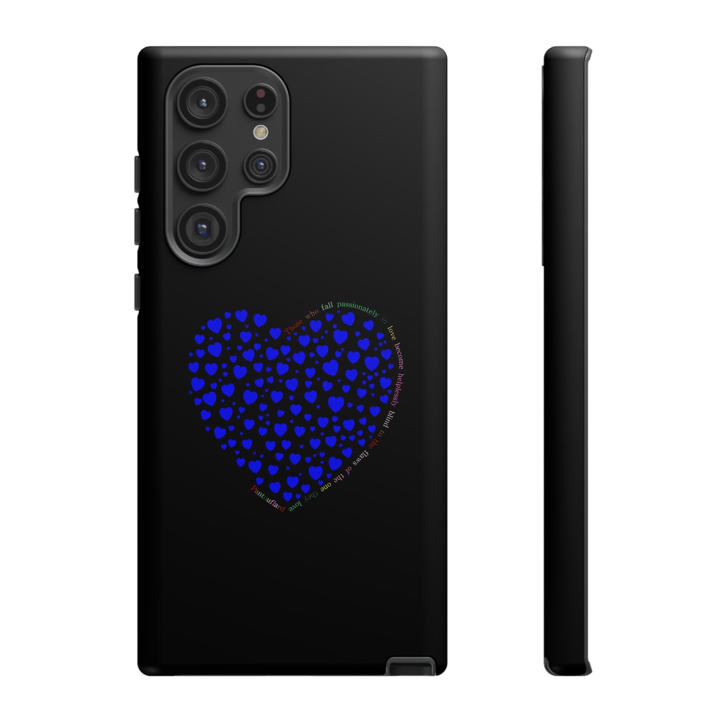 Fundas de corazón azul para teléfonos iPhone, Galaxy, Google Pixel (54 tipos)