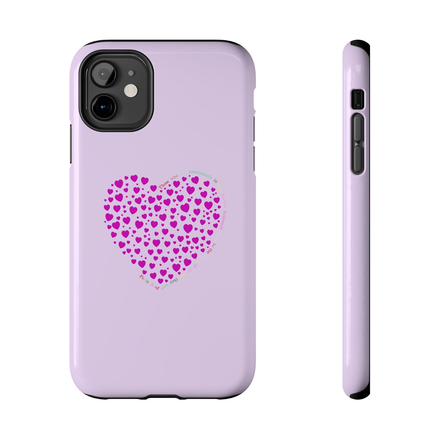 Pink Heart Design Tough iPhone Cases