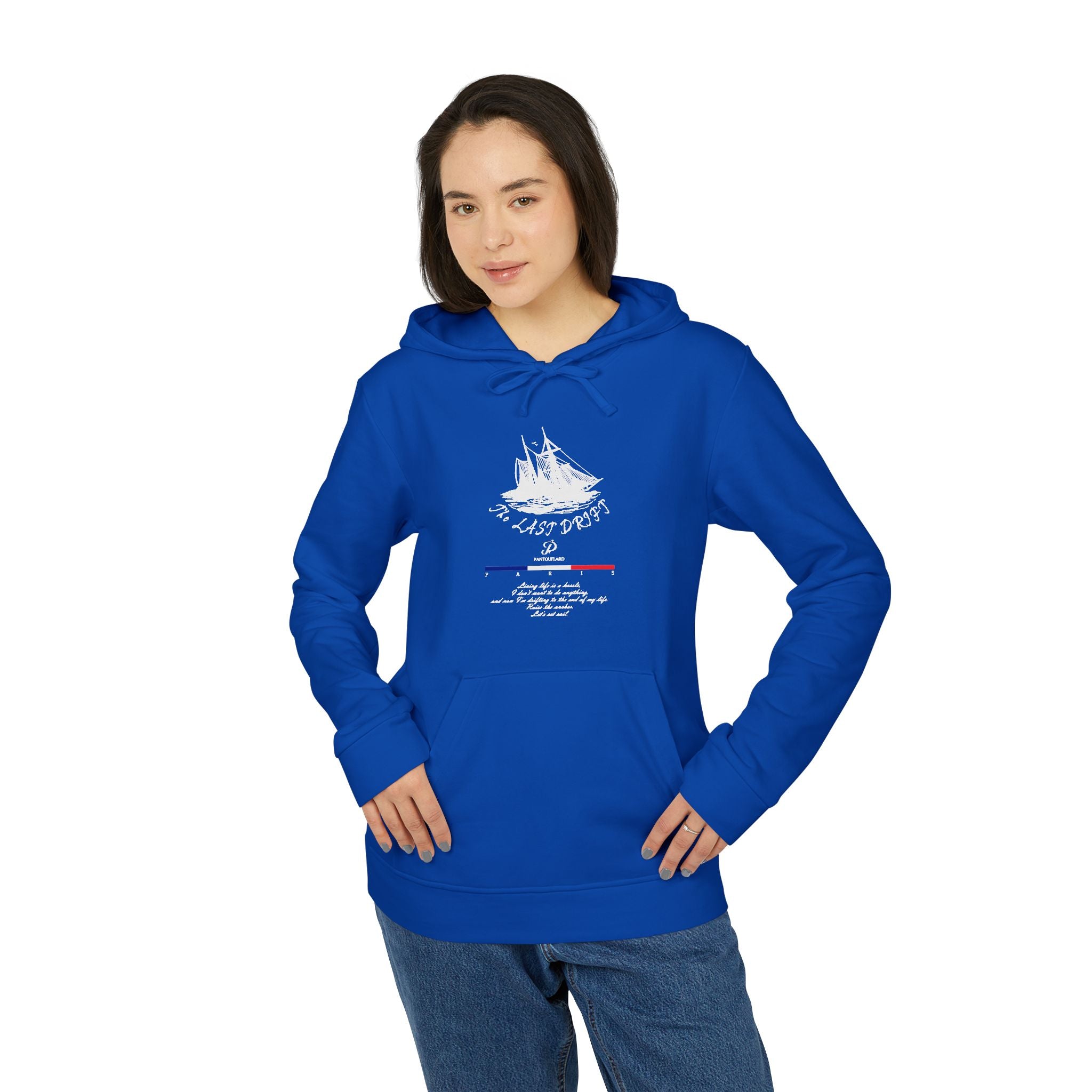Old Money Yacht Club Hoodie - The Last Drift II (Authentic Adidas Sporty Rich Fleece)