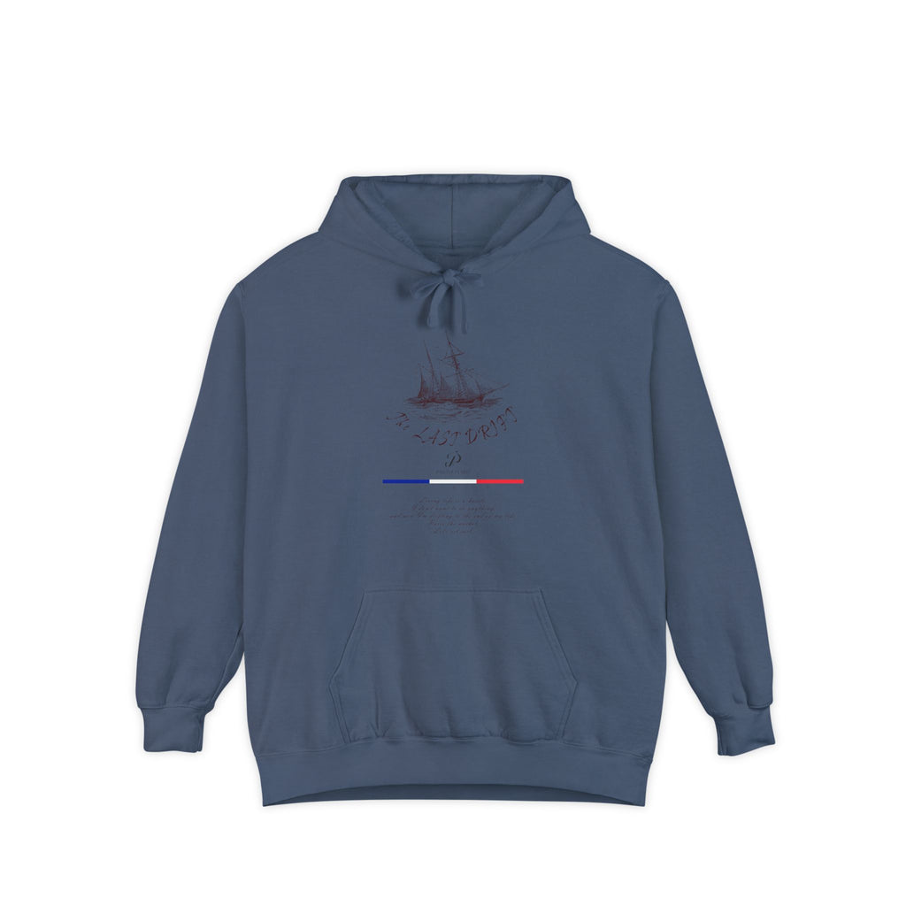 Old Money Nautical Heritage Hoodie - The Last Drift I (9.5oz Garment-Dyed Fleece)