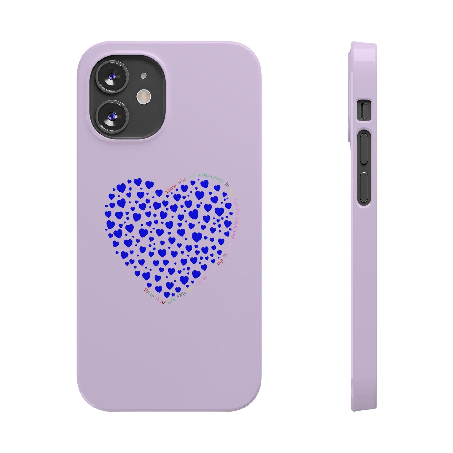 Funda delgada para iPhone Blue Heart